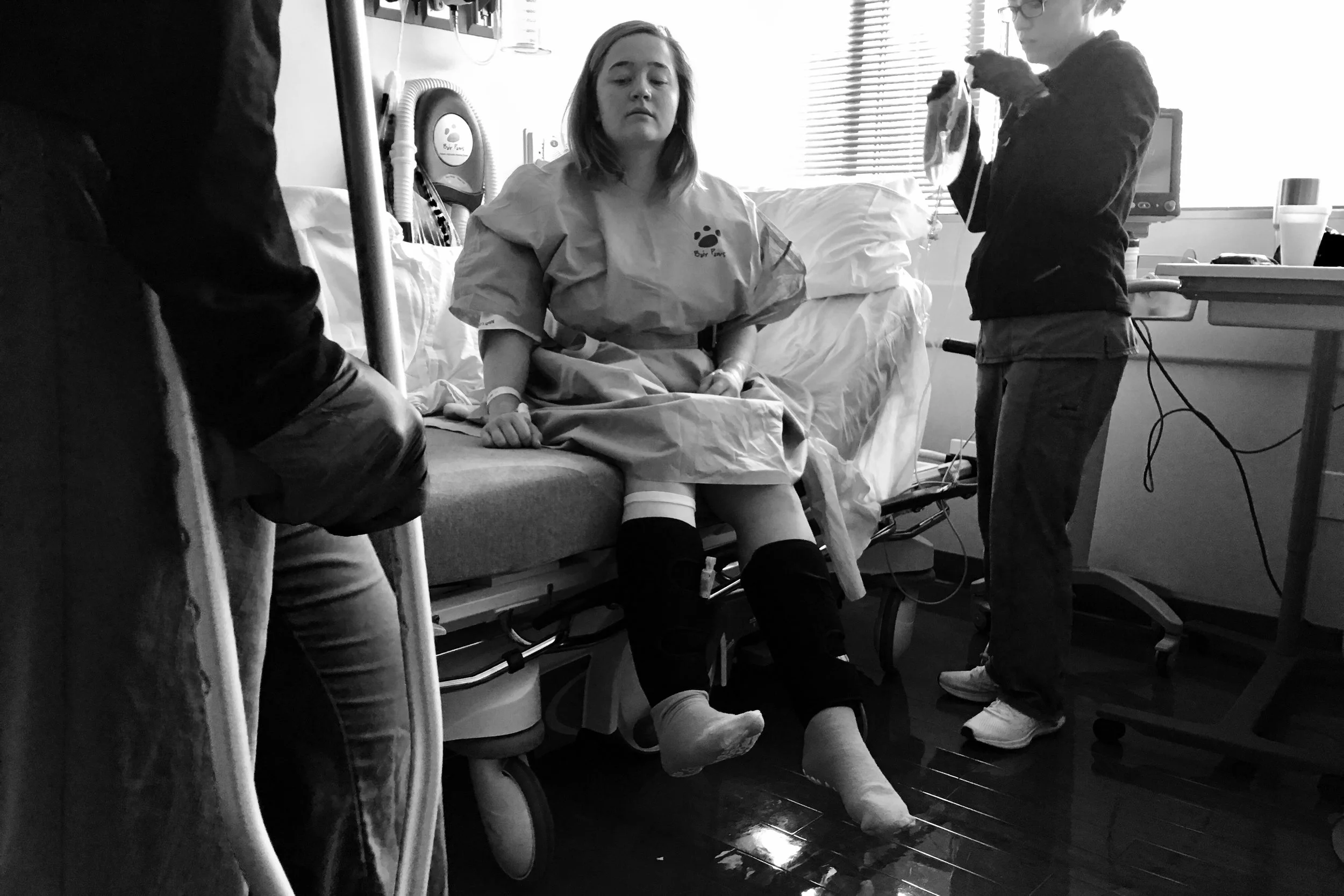  The hydrocodone was kicking in. &nbsp;Girl was sleepy! &nbsp;But she was also ready to get out of there. 