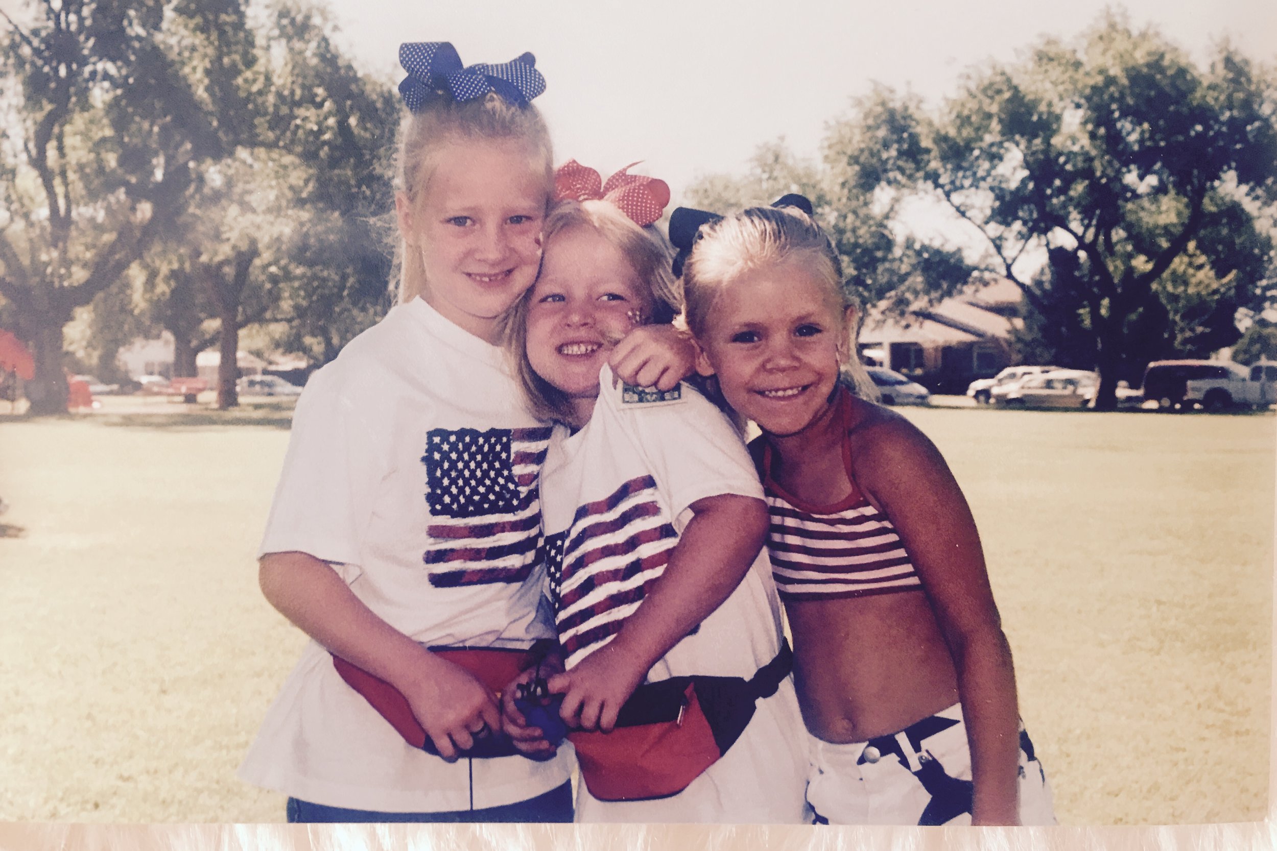  Kalyn, Summer and Sydni, 2001 at the Slaton Park enjoying some "fun in the sun". &nbsp;Notice the fanny packs people. &nbsp;These girls are styling! &nbsp; 