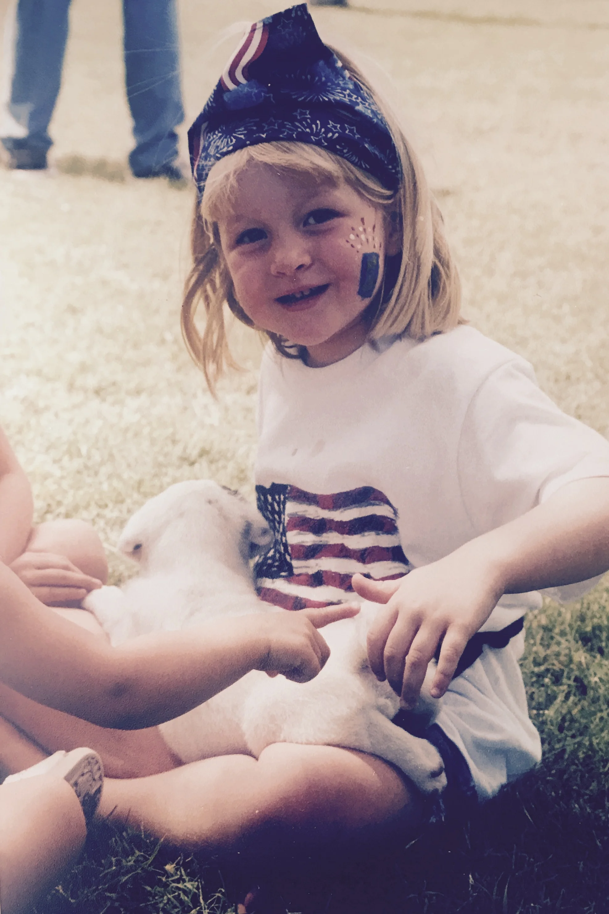  Summer found the puppy! &nbsp;I do remember it was super hot and we were all looking for some shade. &nbsp;Summer was IN LOVE with this puppy! 