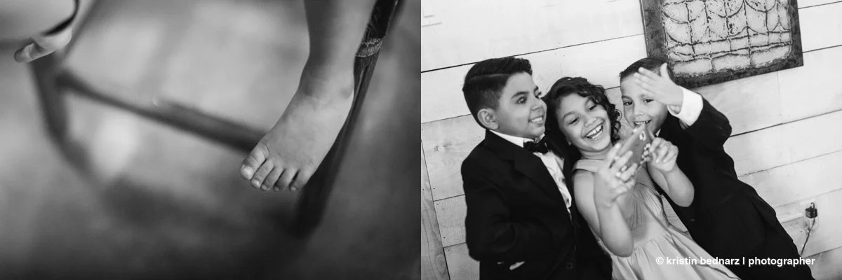  Baby toes and cute kids are always a win at weddings! &nbsp;Lori's baby girls were included in a big part of her day. 