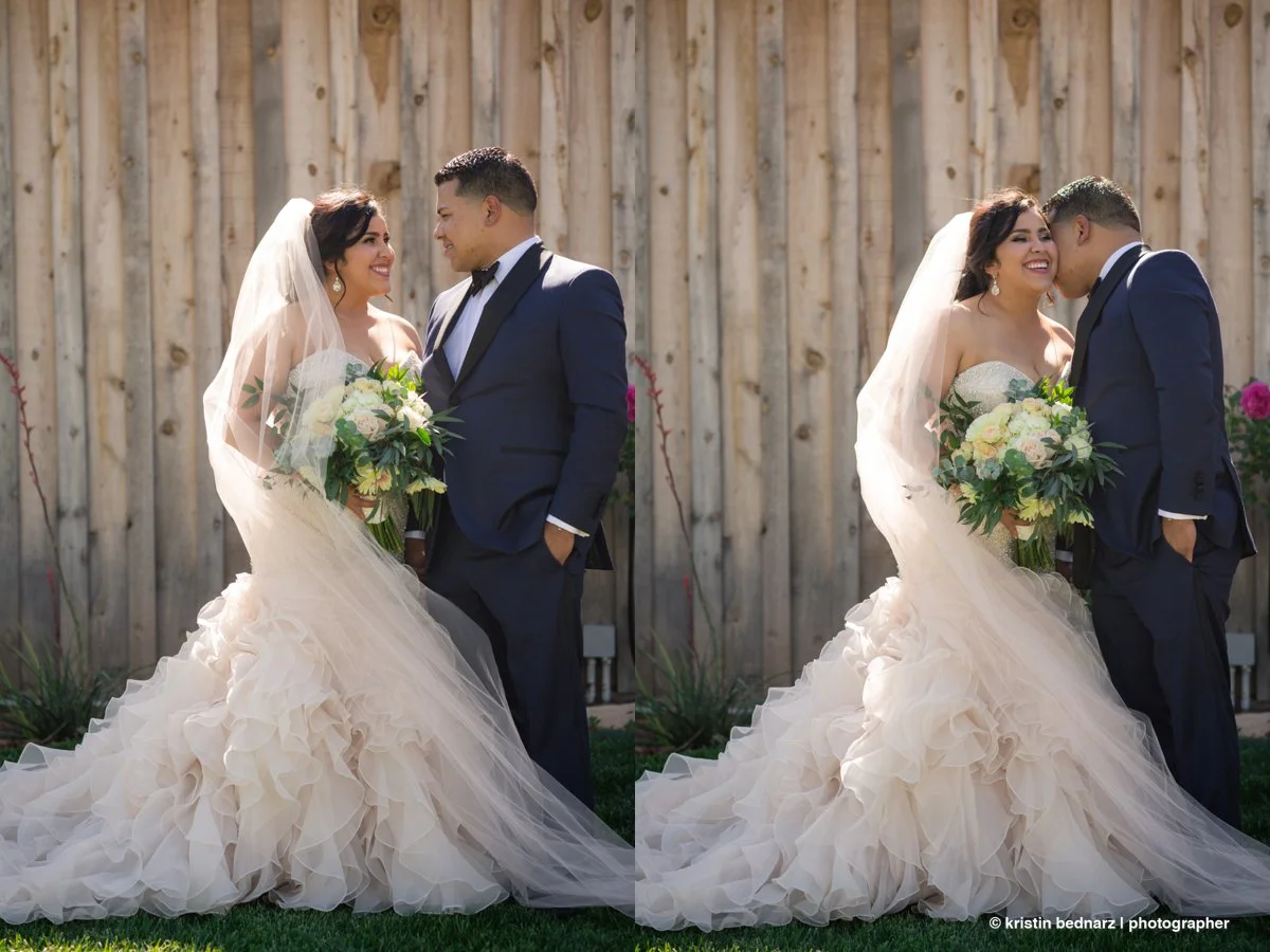  There was still a lot of sunshine in the day left so it was difficult to find a place that would work for some photographs of just the two of them. &nbsp;We had only 30 minutes at the church to photograph the family formals. &nbsp;Once we arrived at