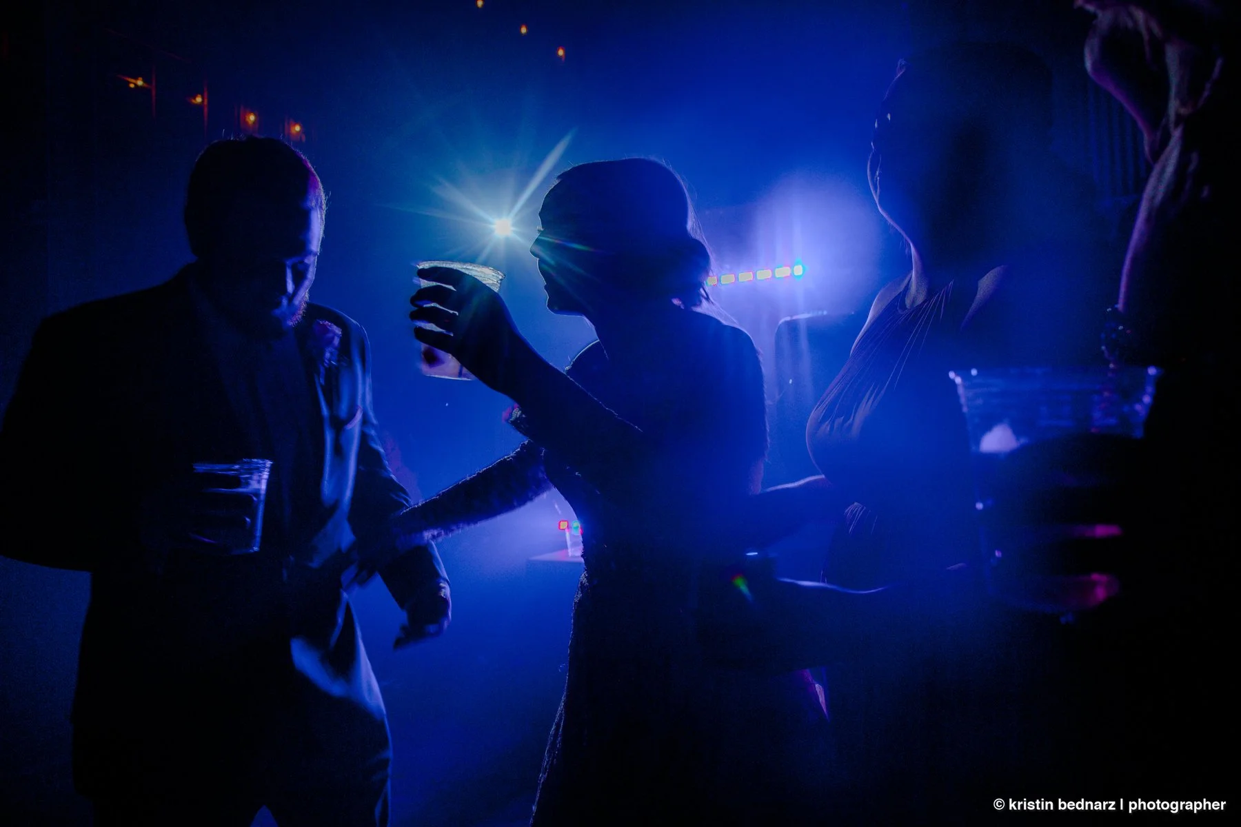 DJ brought some lights to this party… 