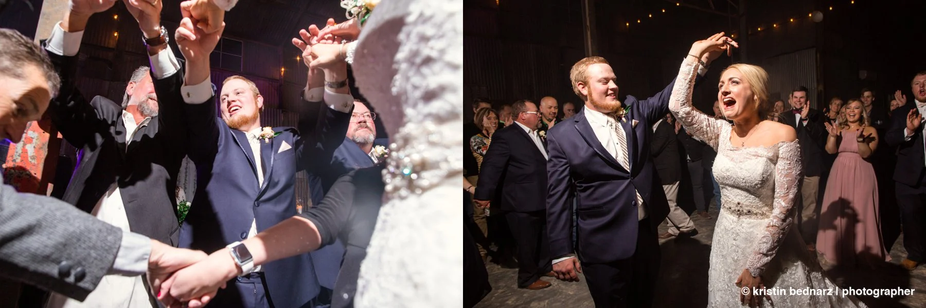  The march ends with the couple in the middle and everyone gathered in a circle around them.  They then start their first dance and it’s such a great way to move into that!  So much LOVE in this space!!! 