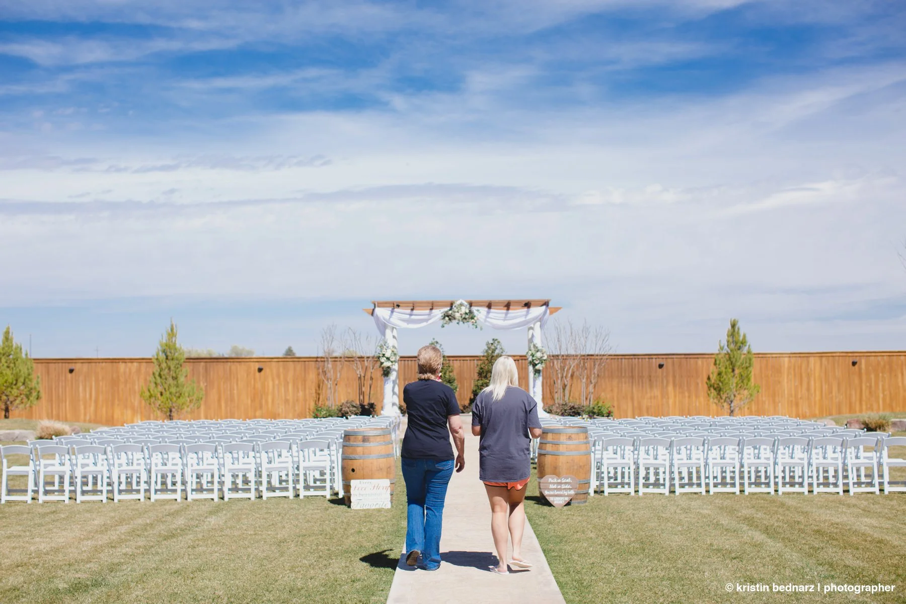  Skies only West Texas can offer baby!  LOVE!  Momma and bride had to check out the ceremony site.  Decorating had just begun.   