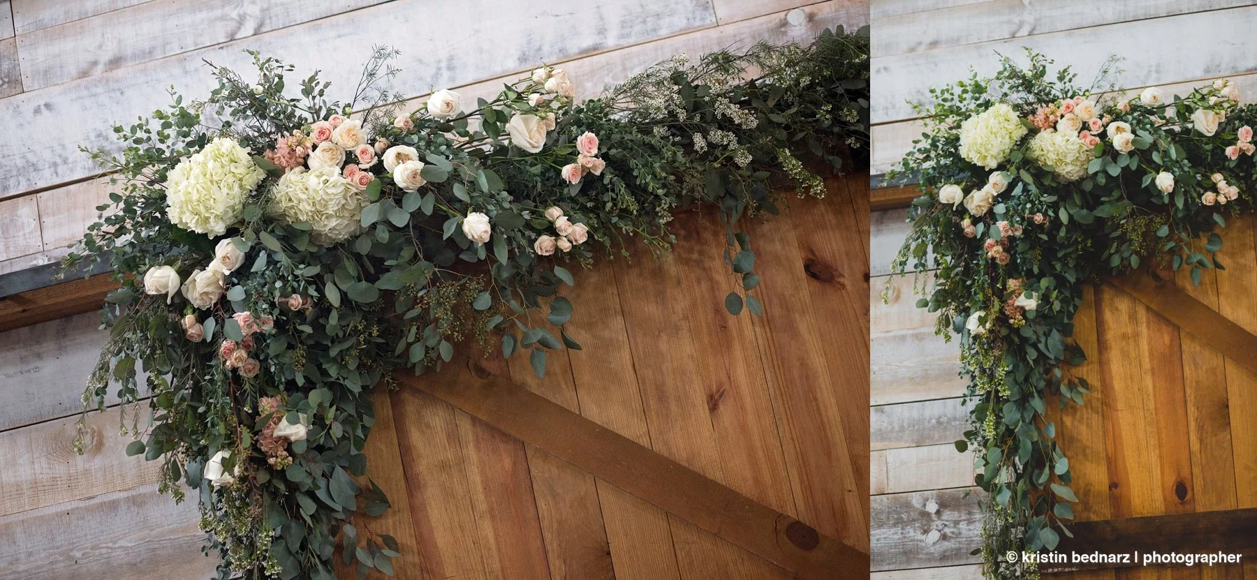  And I especially loved all her details in her flowers.  The greens and peaches were so soft and pretty!  