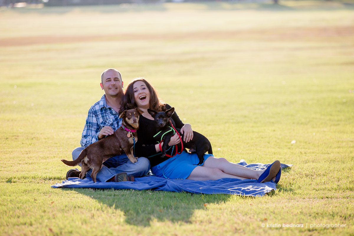  Rachel + Taylor and their adorable fur babies!  I photographed their wedding last year. 