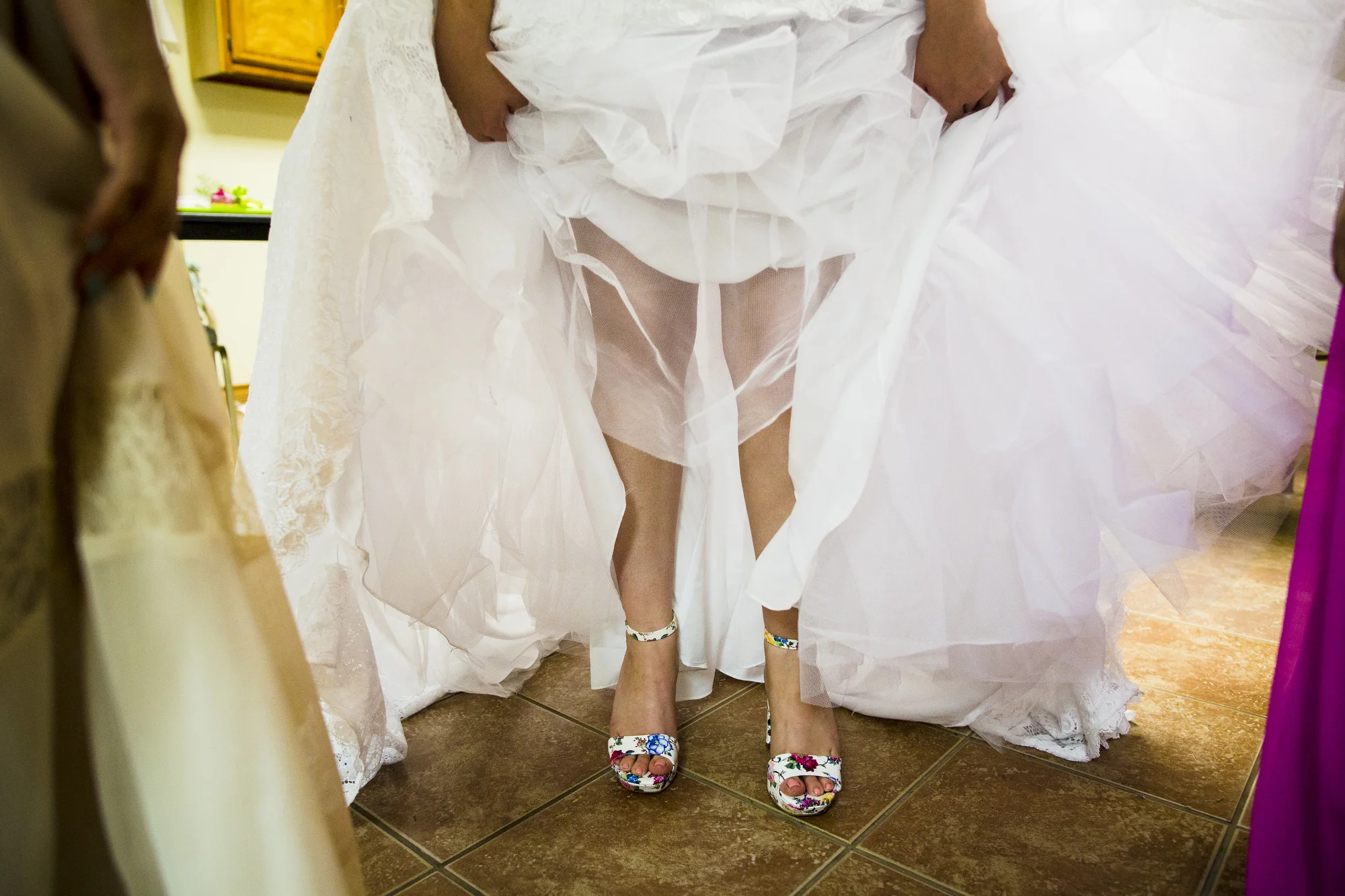  They looked FANTASTIC with her dress! 