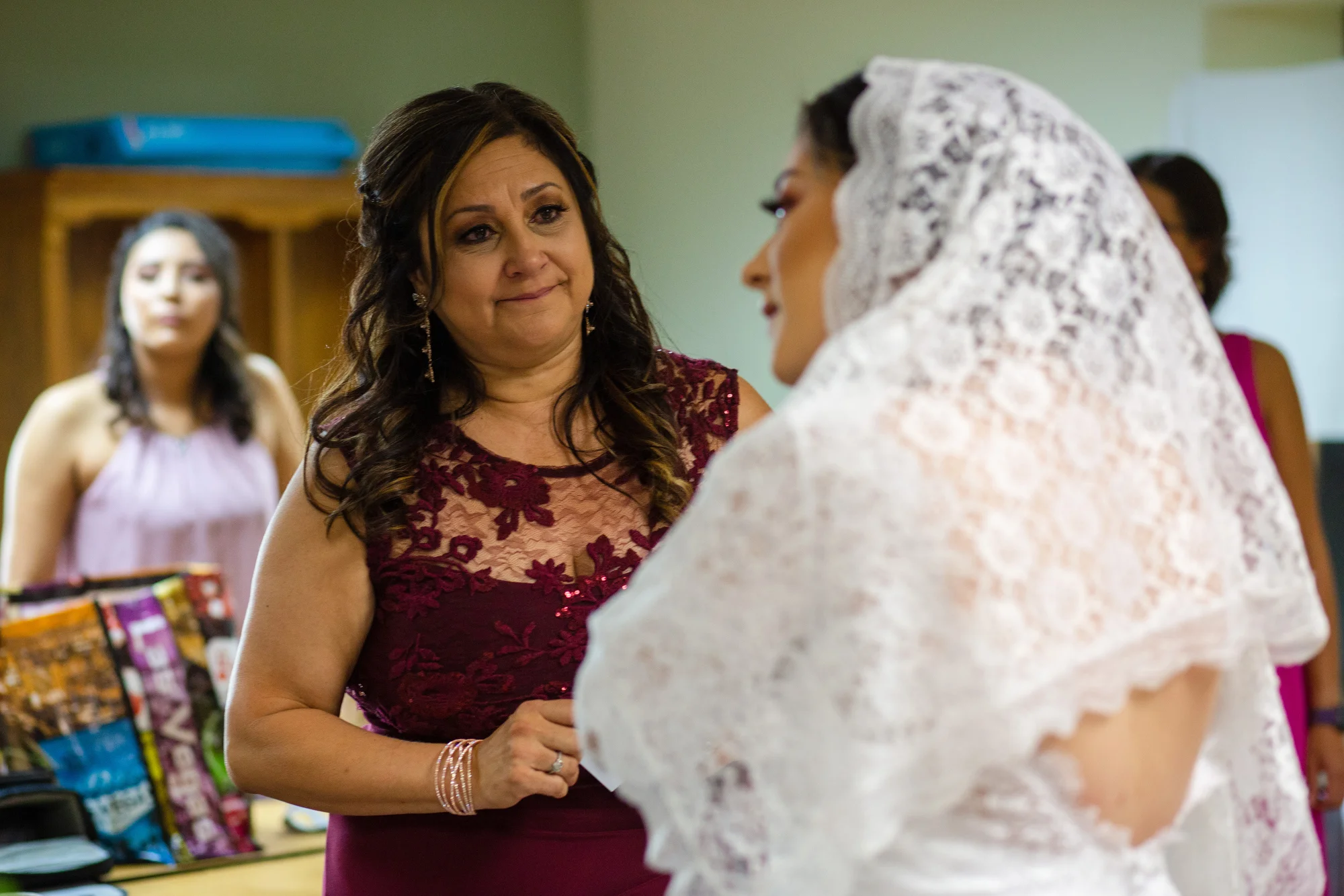  Momma fighting back tears… 