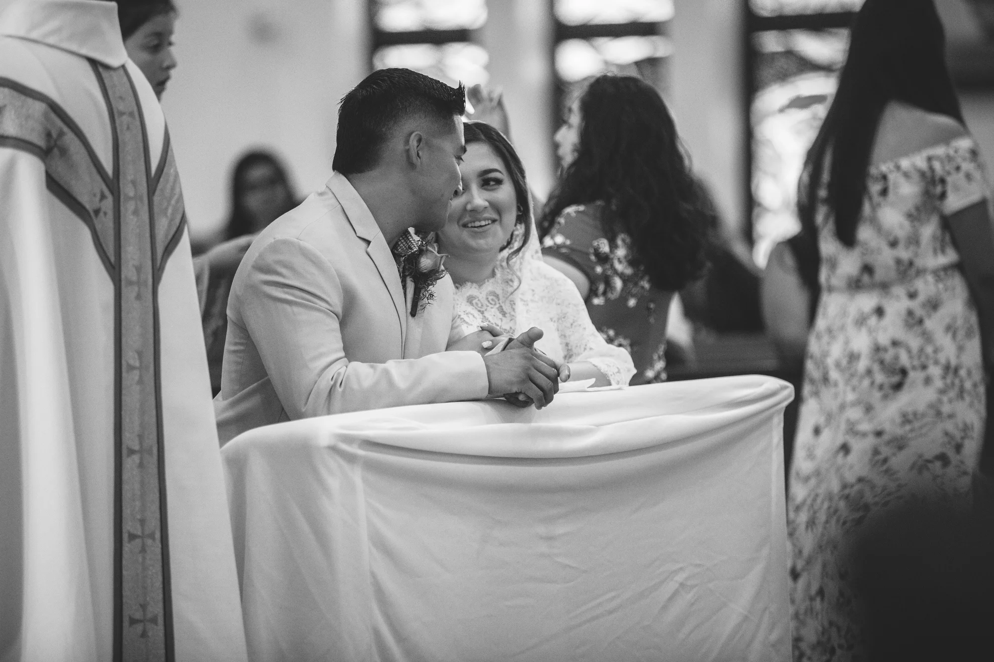  Now that they are married, let’s have a quick chat.  Right?  Cuties.   