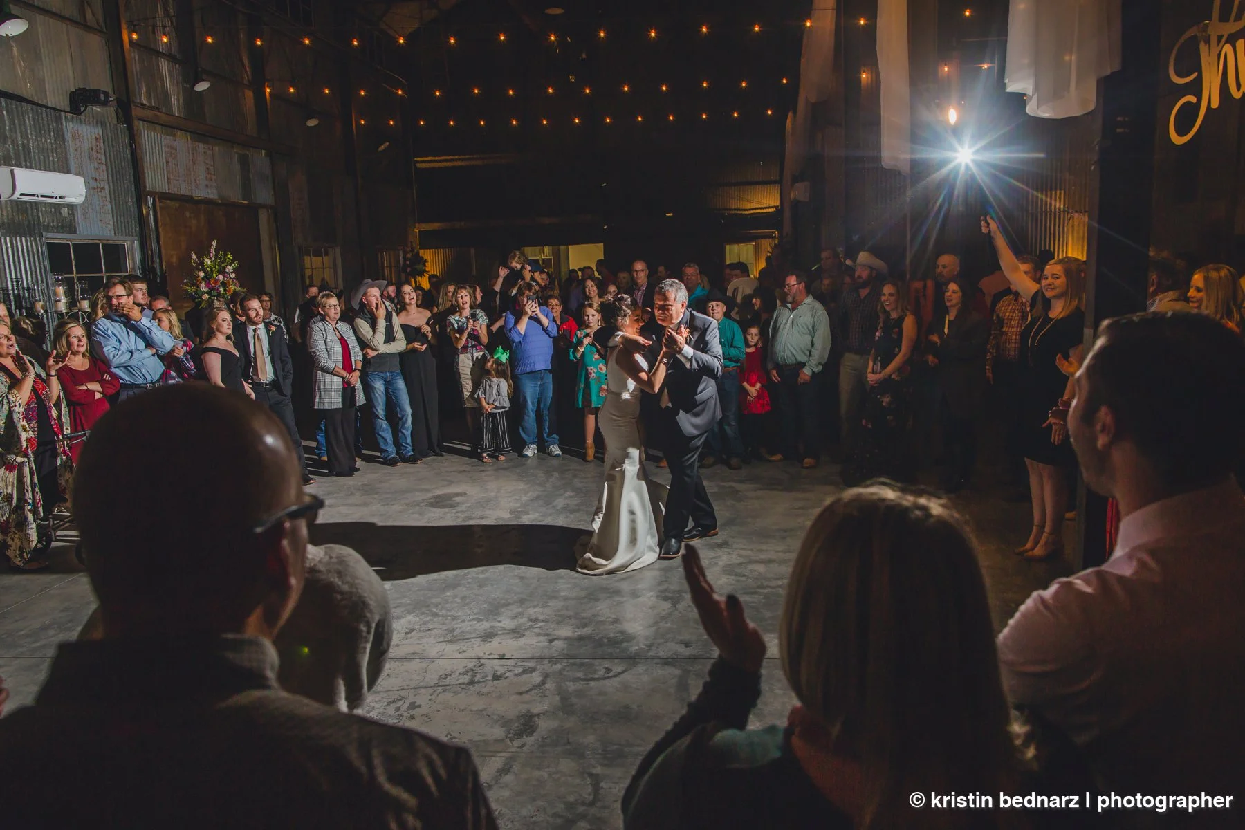  When Lauren danced with her dad, everyone sang!!!  It was a song many folks know and they belted it out in their best celebratory voice.  I loved it! 