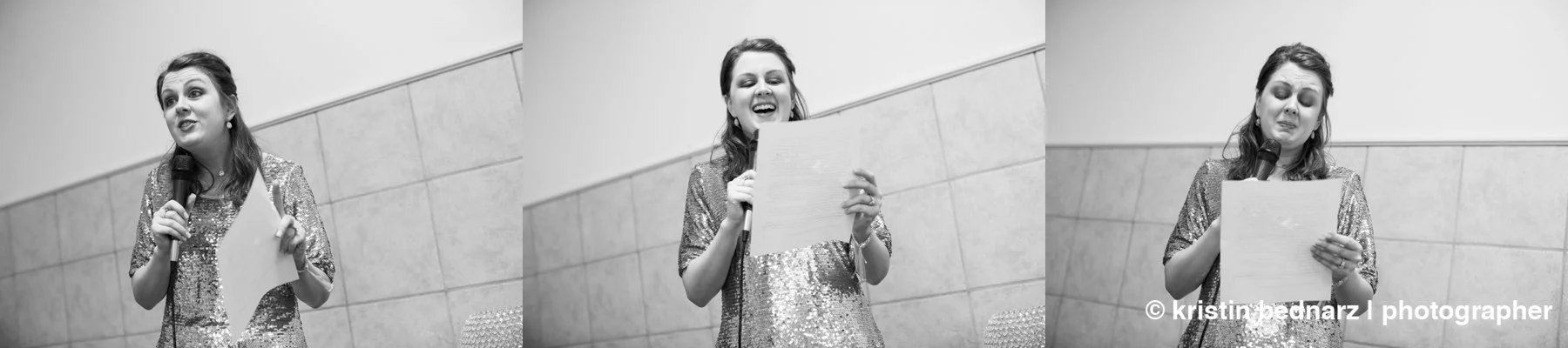  Kelcee sister, Kristin gave a great speech and then it was followed by Kaleb’s cousin.   