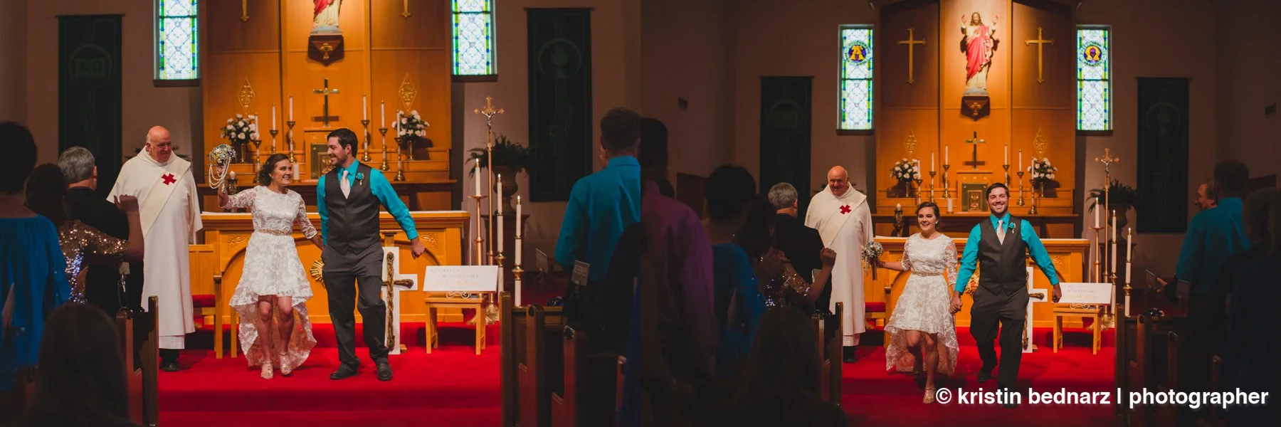  The ceremony was the prefect mix of seriousness and fun.  So much joy in that church that day!  So happy for these two! 