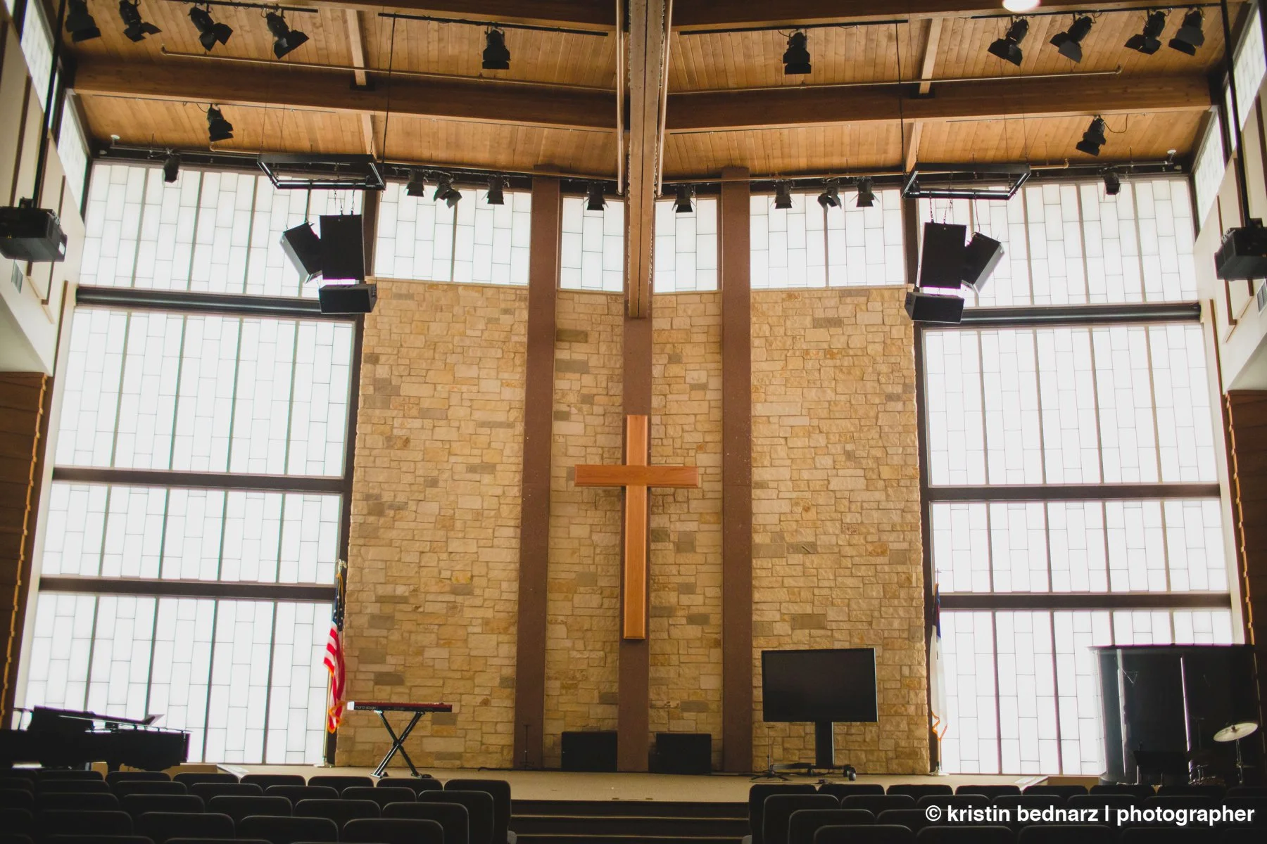  They chose their home church as their wedding ceremony location.  Pastor Stacy Ward married the two and it was just them and their immediate family only.  (And me of course.) 