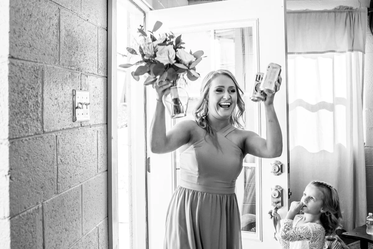  “I’ve got beers!”  Everyone smile! 