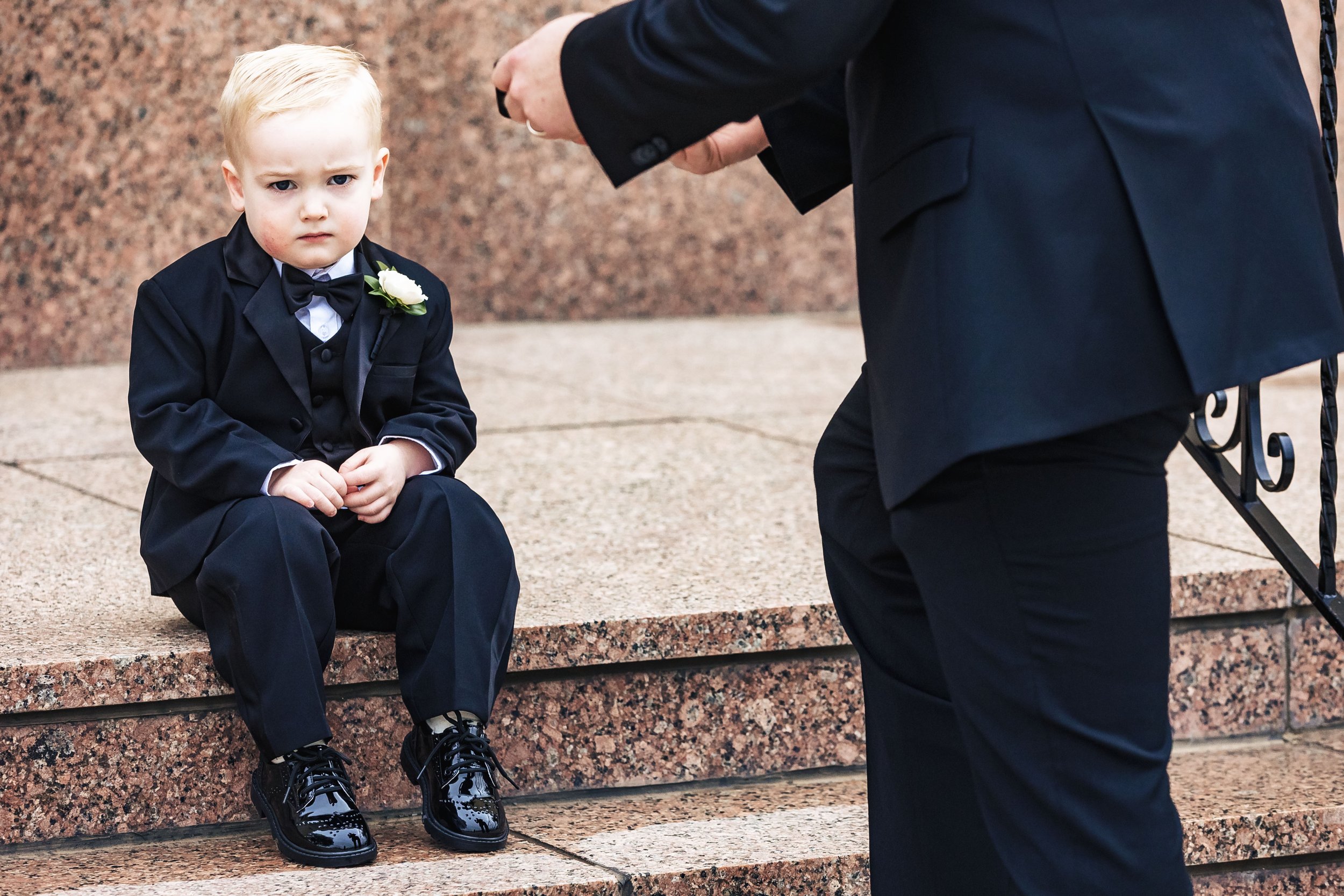  He loved being a ring bearer! 