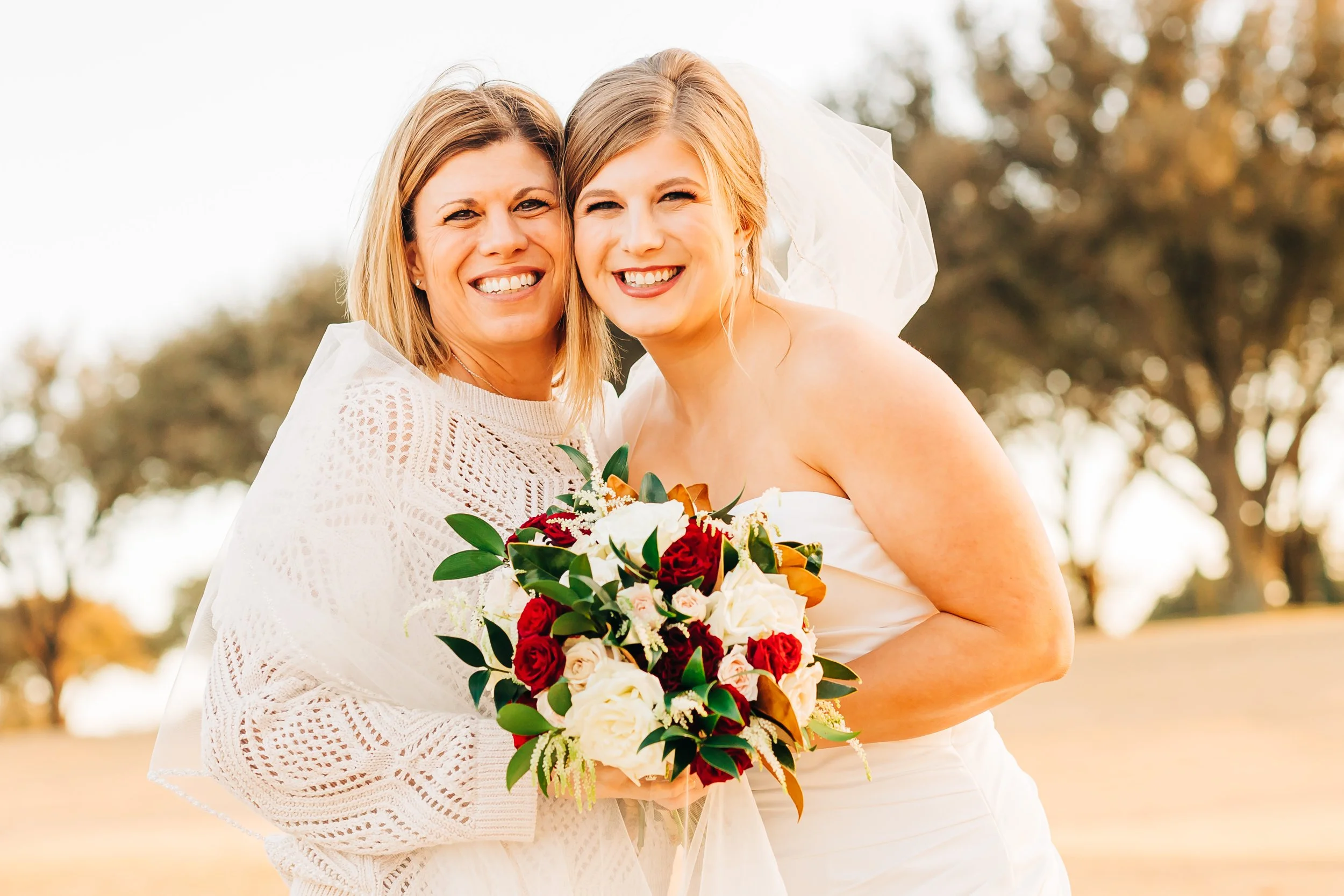 the one with Brooke in her bridal gown