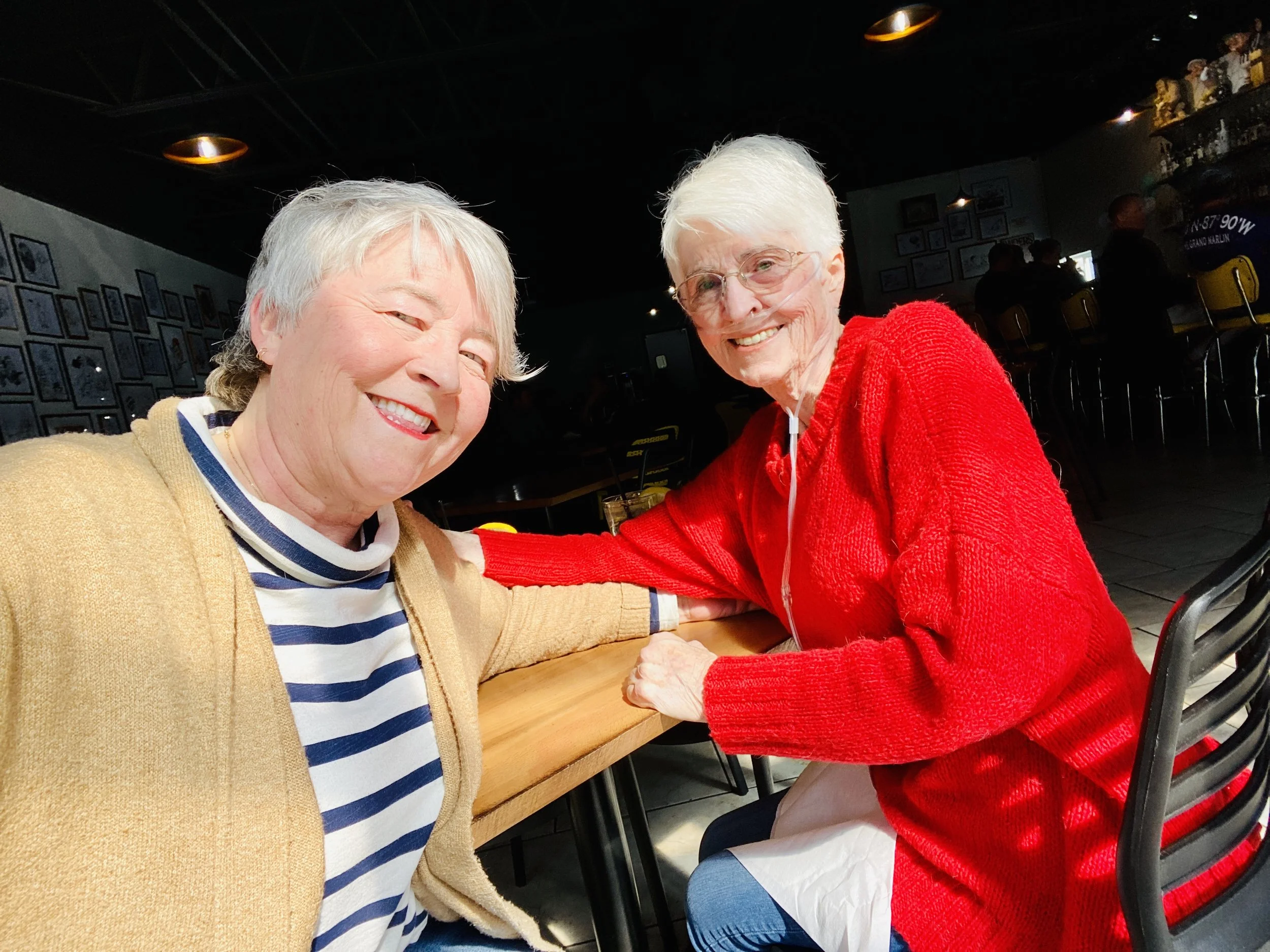  Living for almost 30+ years in a remote mountain town took a toll of my mom.  She was quite the people person and LOVED going out and meeting folks, sharing her testimony of God and enjoying the heck out of life!  So every chance I got I took her an