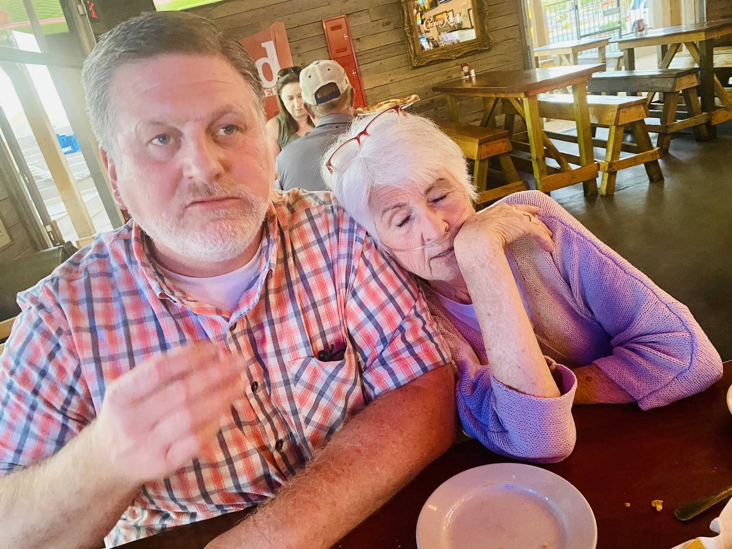  And we spent a lot of time eating out showing Donnie all the places he'd been missing. 