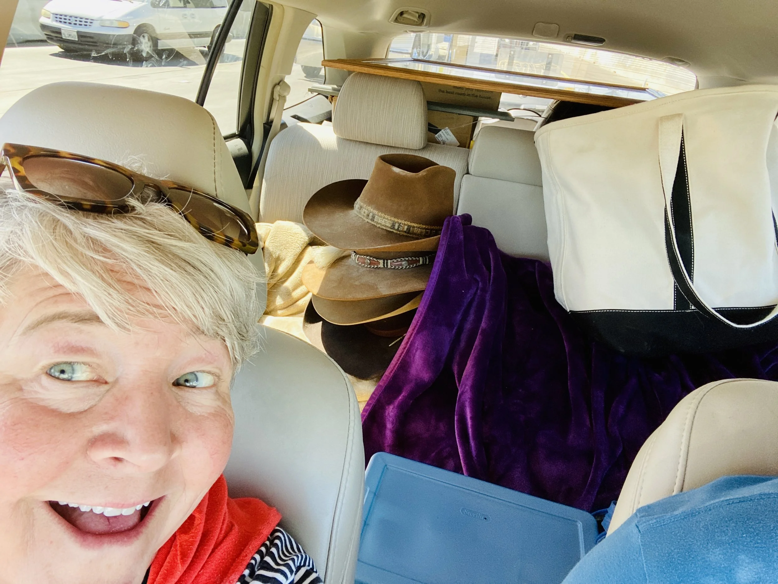  This is us on the road trip bringing back all of Donnie's requested goodies. 