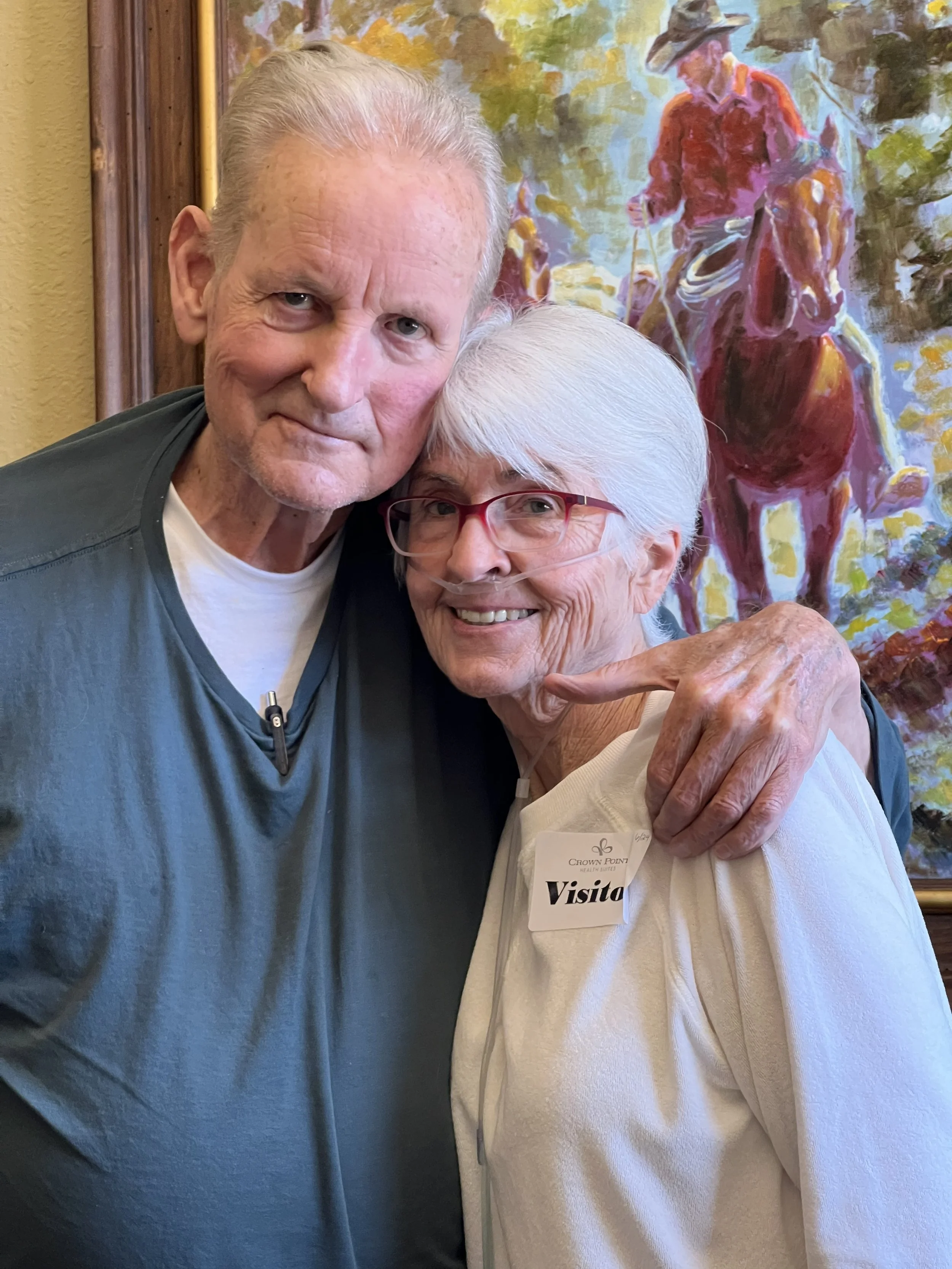  He loved making friends at Crown Point. And Mom did too!  They made so many! He was teaching Bible Study once a week and everybody there knew "Cowboy Donnie". He loved Texas! 