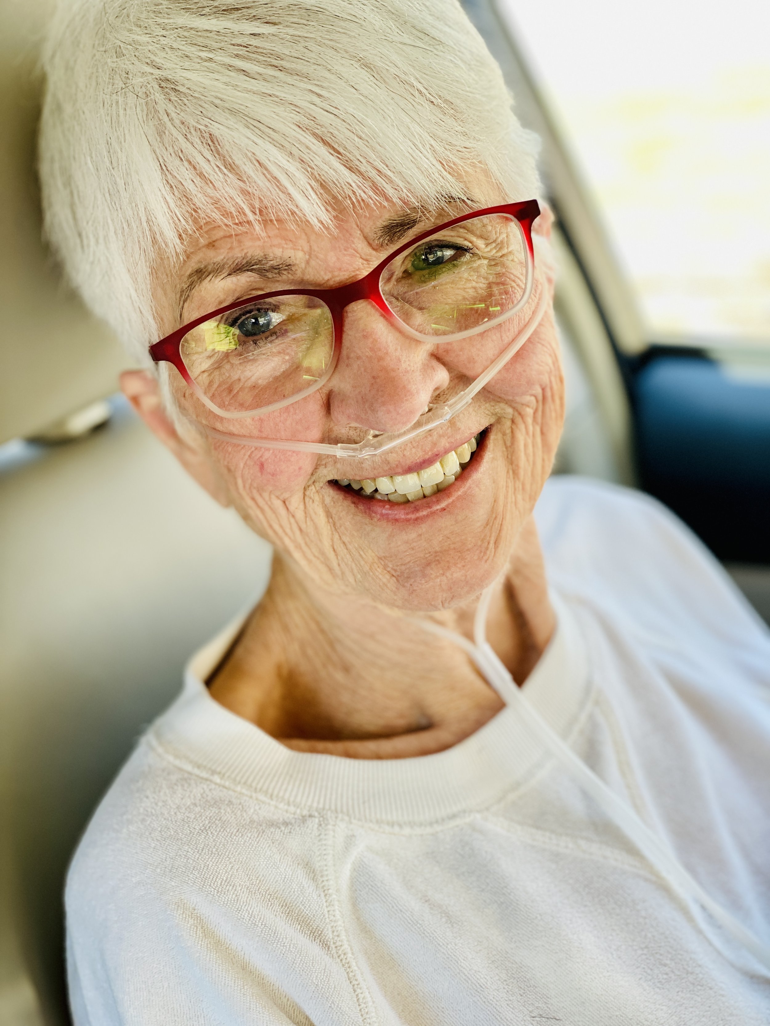  At this point, Mom was still driving herself to visit Donnie.  She could manage that like a couple times per week.  They would go to Dairy Queen and sit at a park and eat ice cream together.  Those were their dates.  It would wear her out, of course