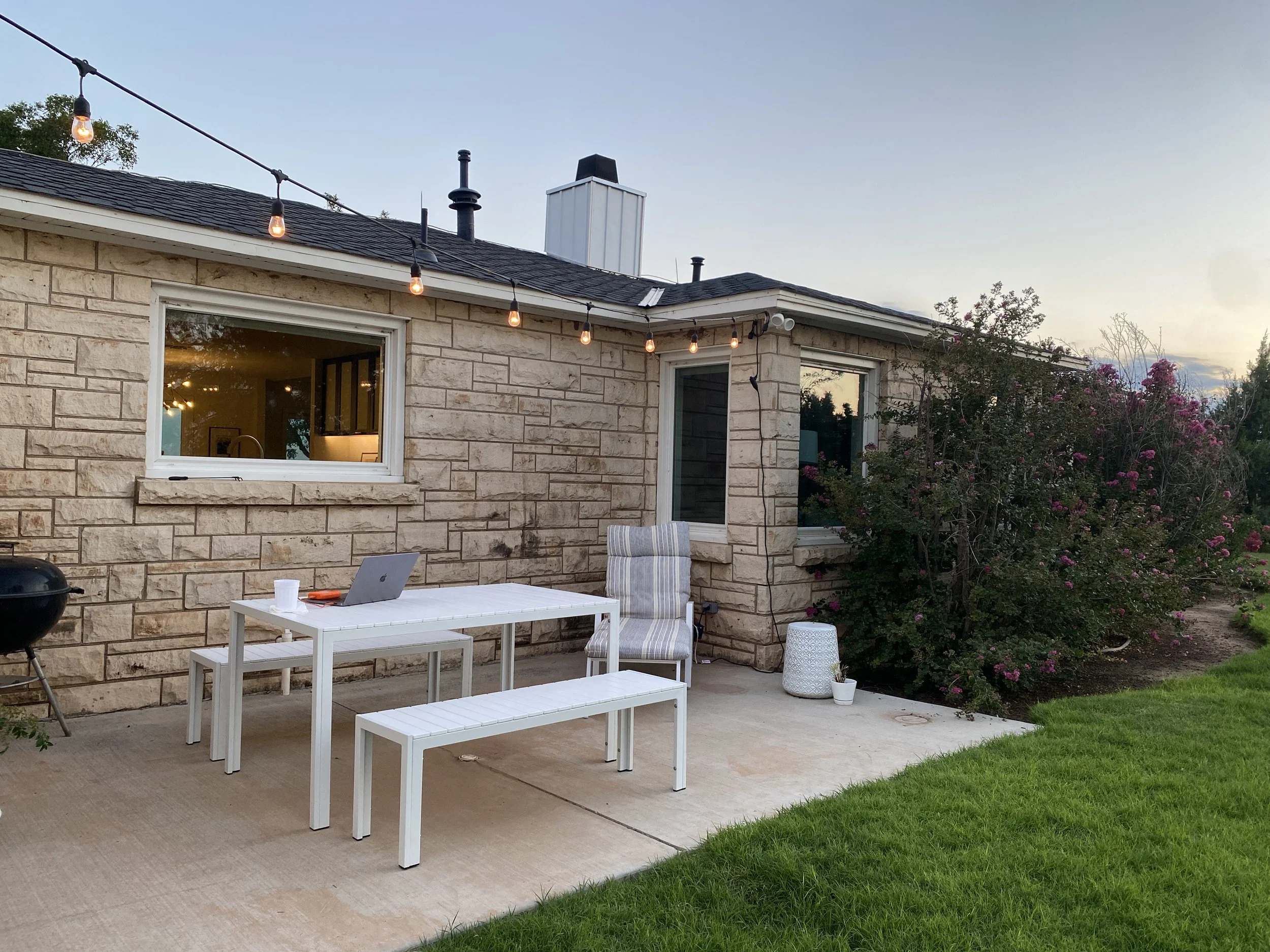  Devin bought a new patio set!  We've really enjoyed that!   