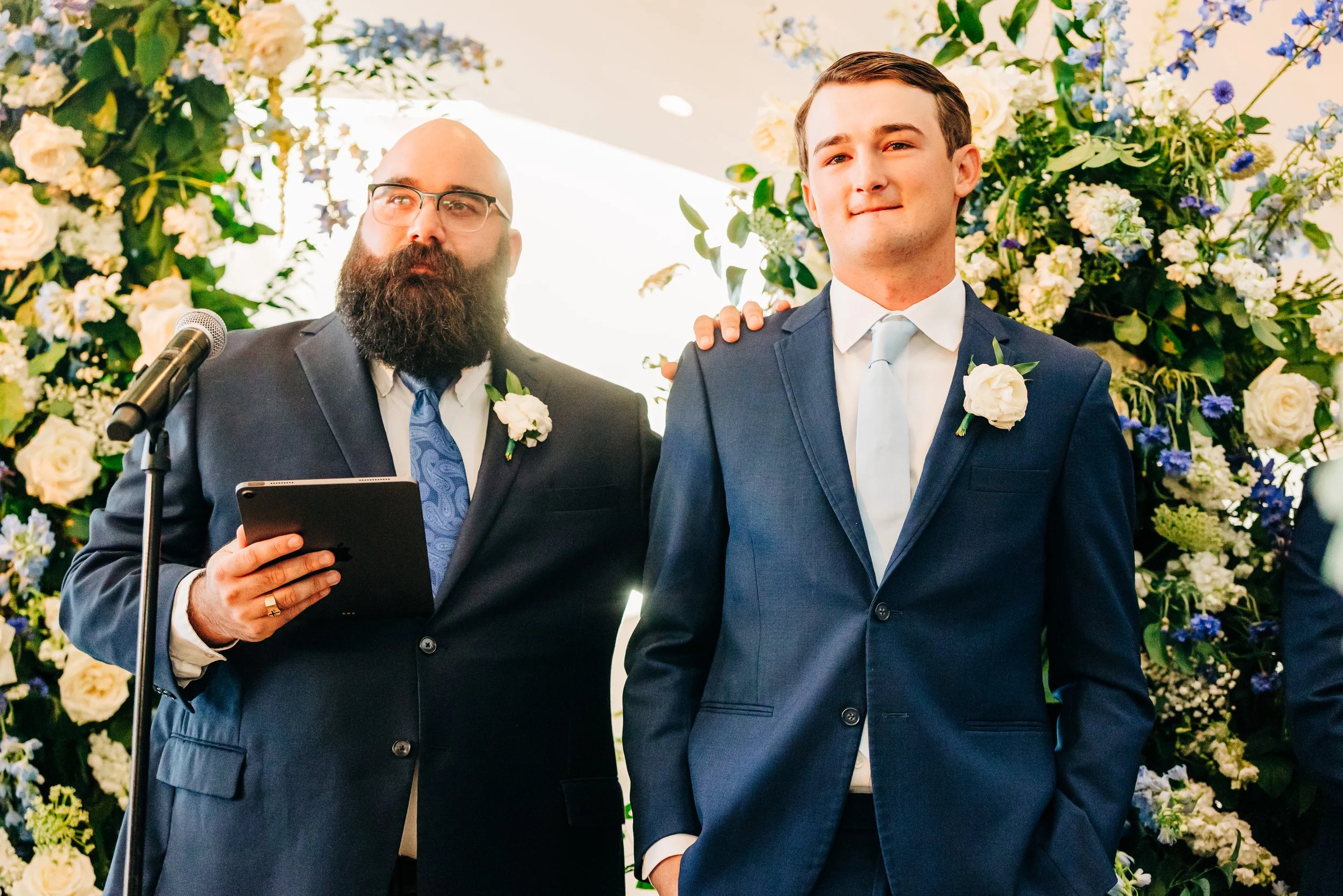  No.  Is that Rex biting his lip so he doesn’t cry watching his high school sweetheart walk down the aisle?  Nah… 