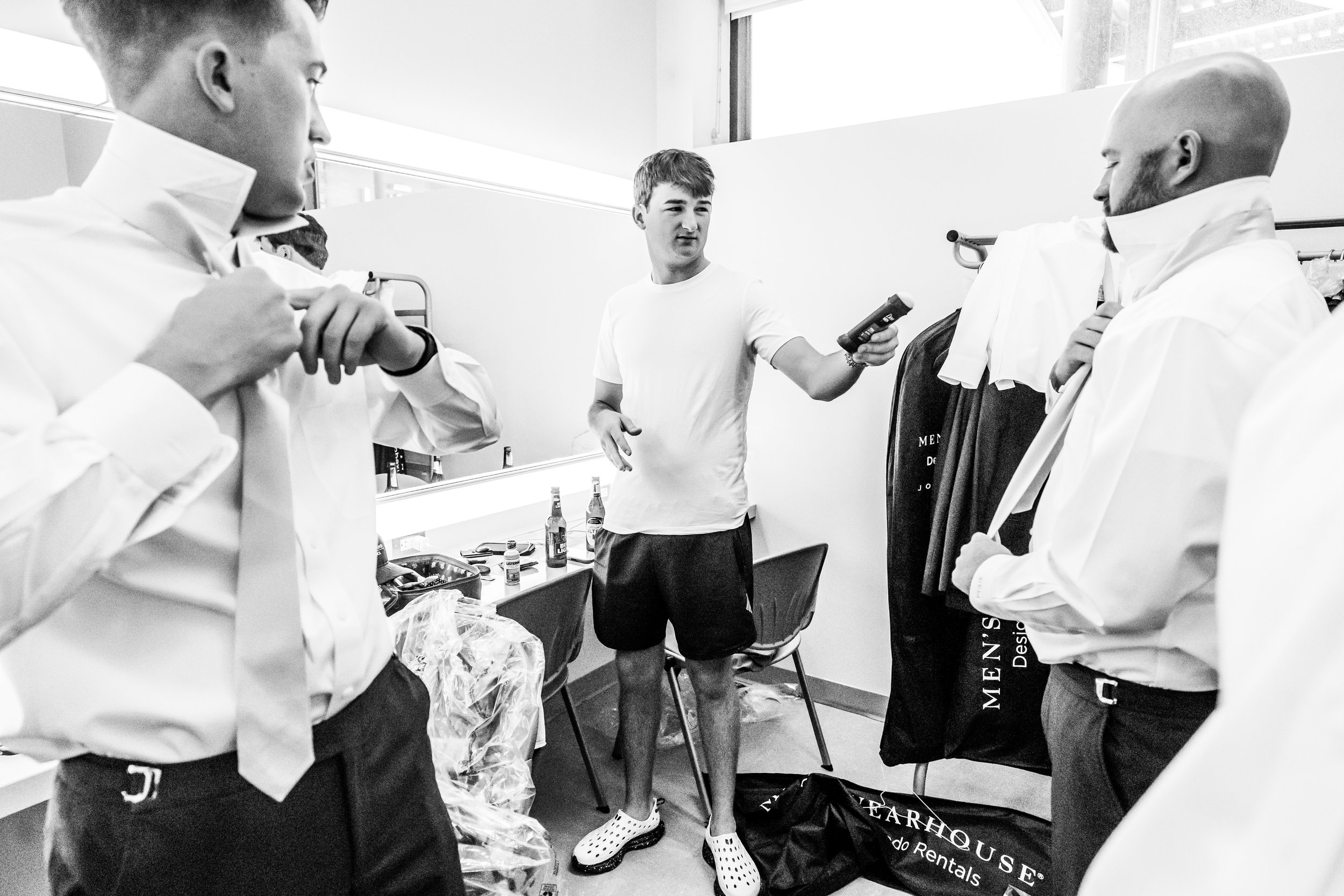  meanwhile…the groom was a grooming.   