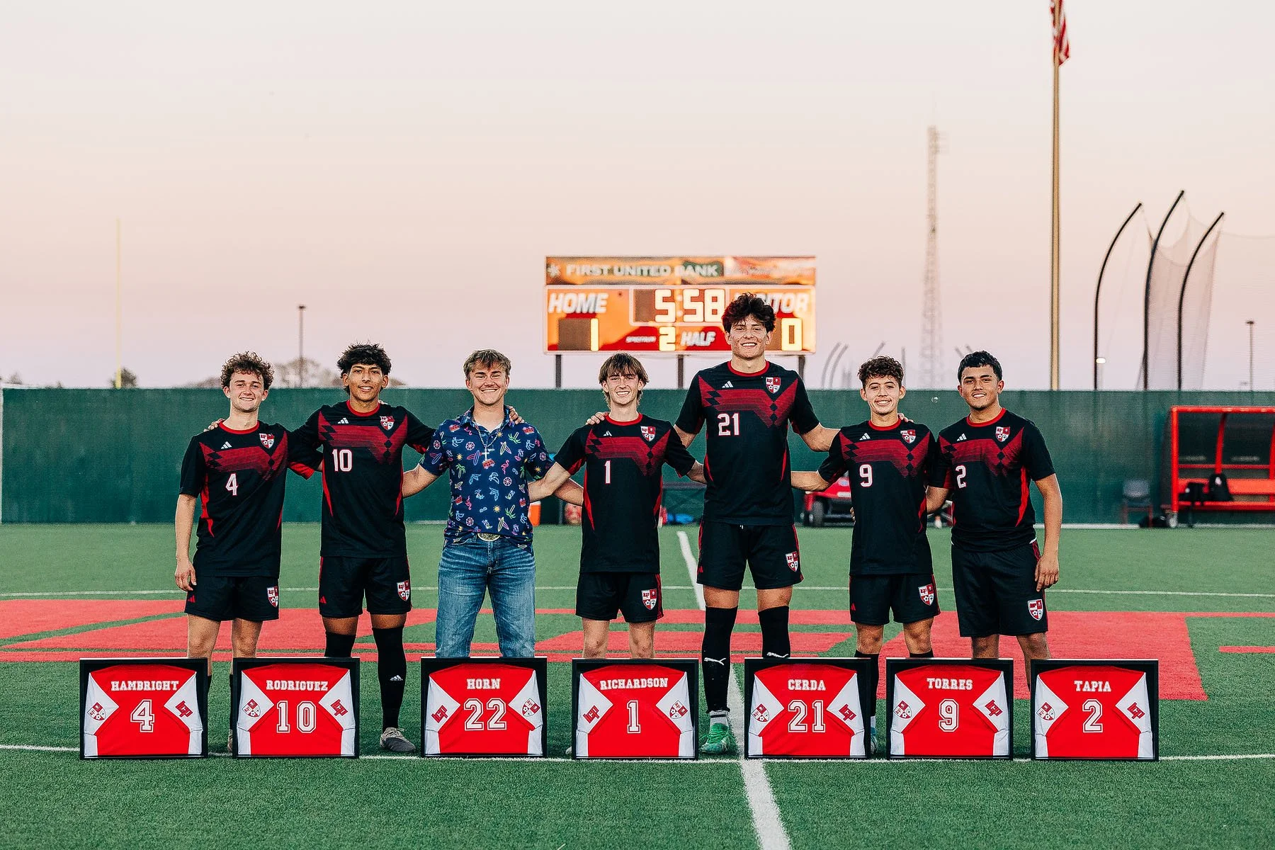 the one with SENIOR night at LCHS soccer game