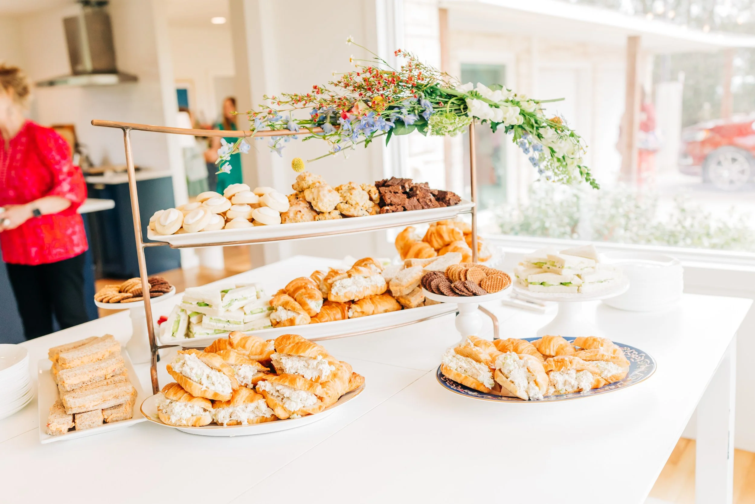  We served all the Tea Food that Kate loves!  Scones, cucumber sandwiches, and various others, just a wonderful spread! 