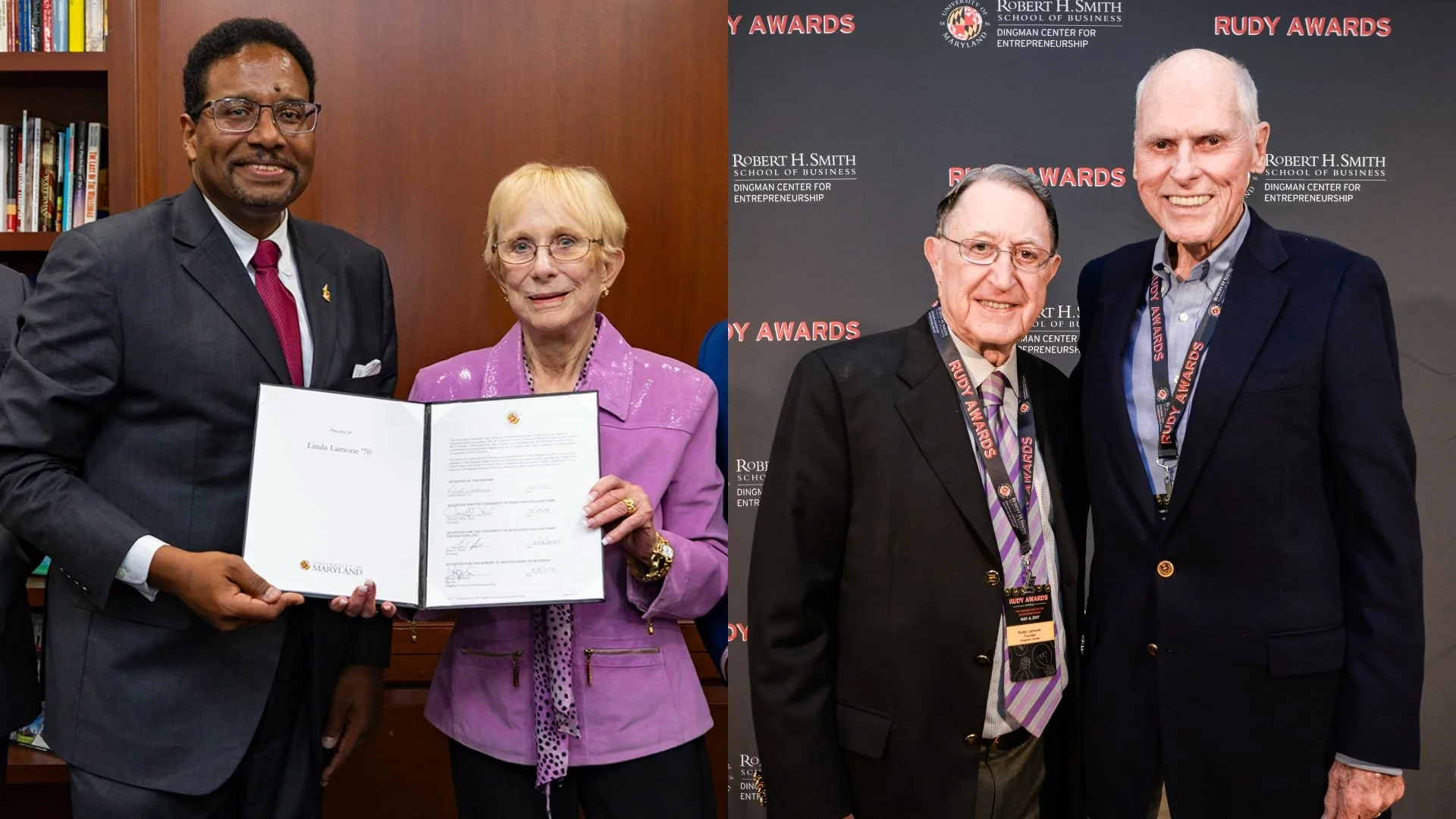 Influential Entrepreneurship Center Re-Named the Dingman-Lamone Center to Honor Longtime Dean Rudy Lamone