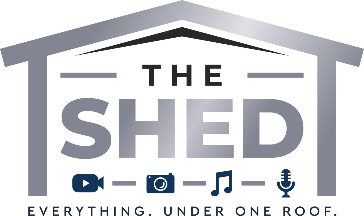 A logo of The Shed DMV