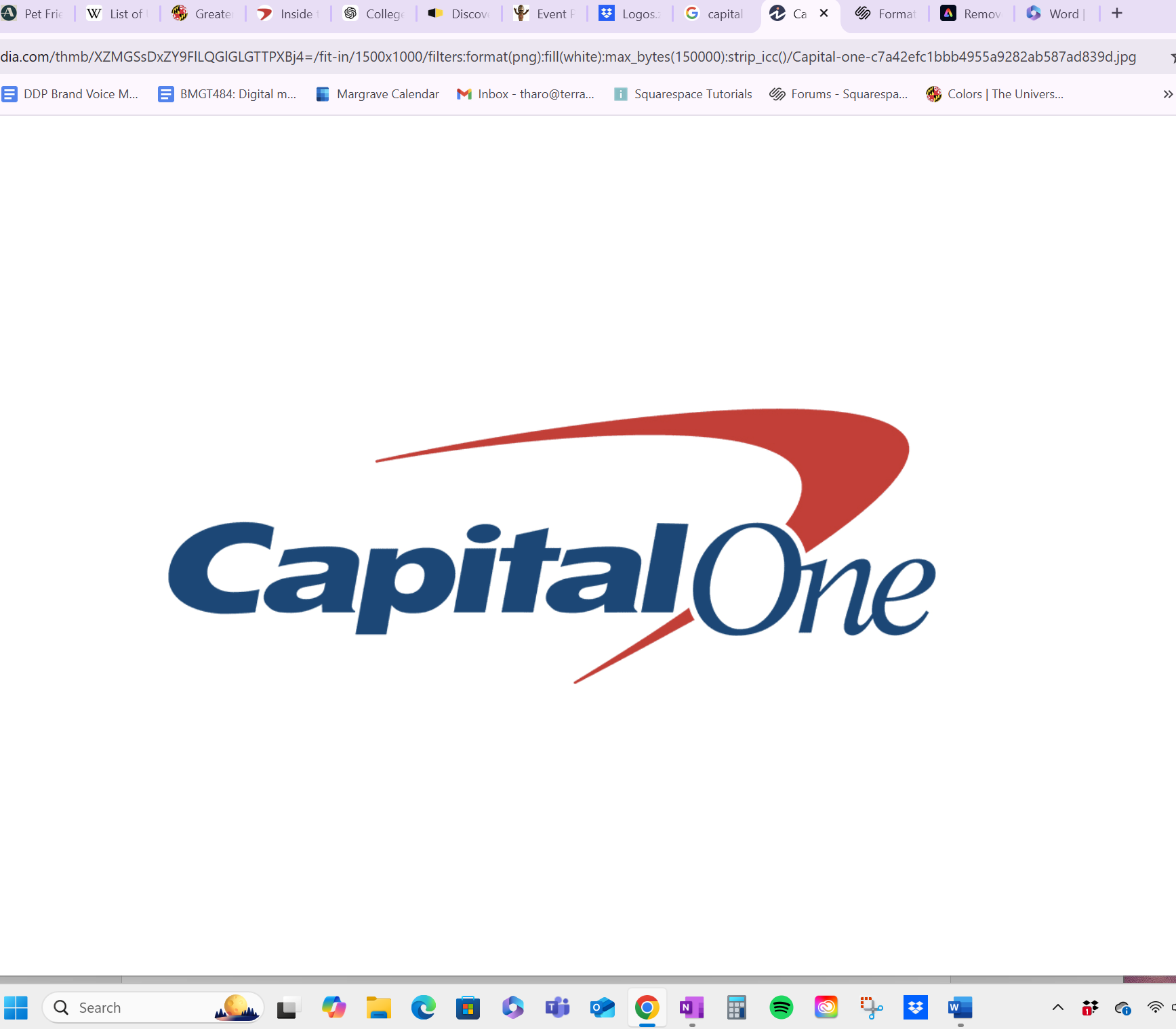 A logo of Capital One Tech Incubator in College Park, MD