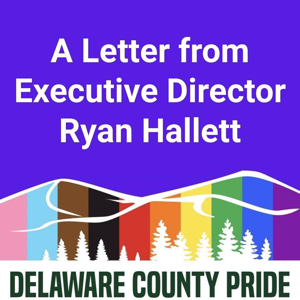 A New Chapter for Delaware County Pride! Our newly appointed Executive Director, Ryan Hallett, is laying out plans for the year ahead. Swipe to catch a glimpse of the journey we&rsquo;re embarking on together, and dive into the full letter at delawar