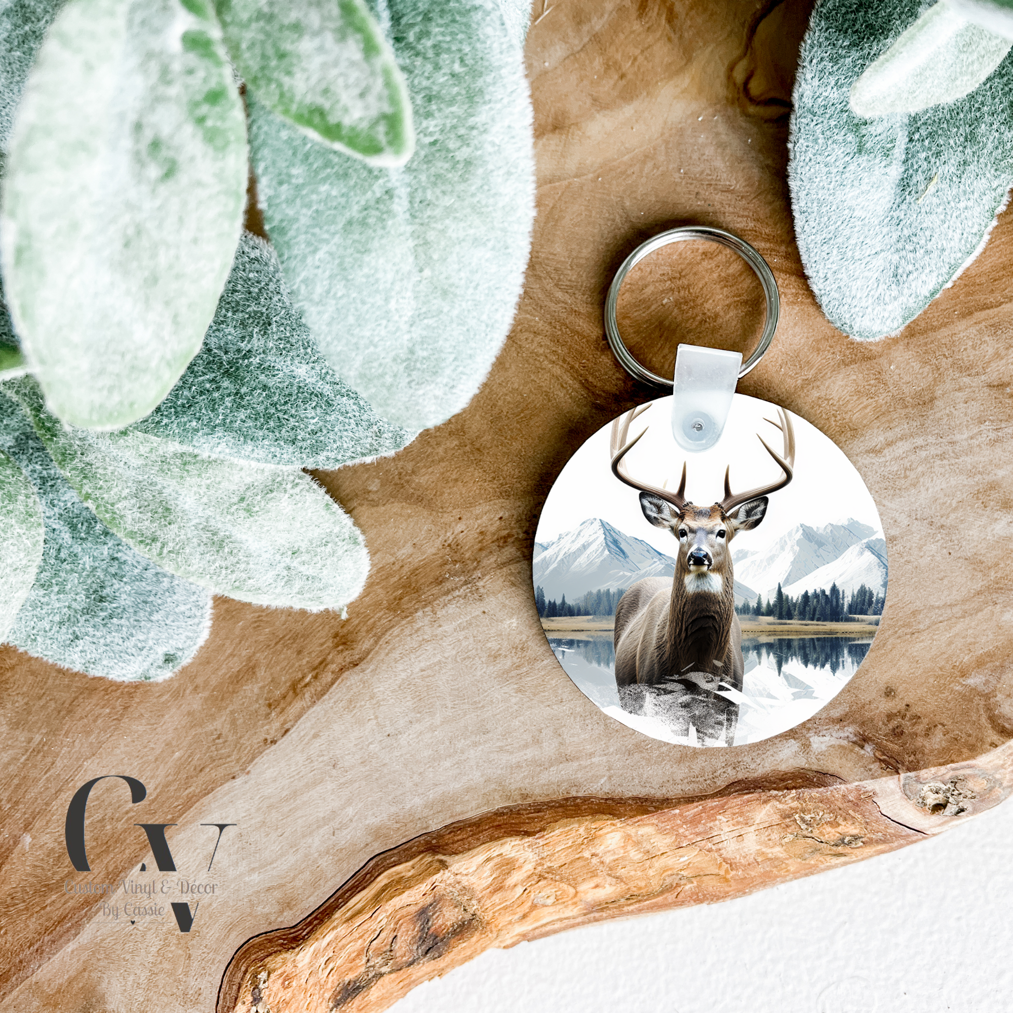 Mountain Deer Keychain