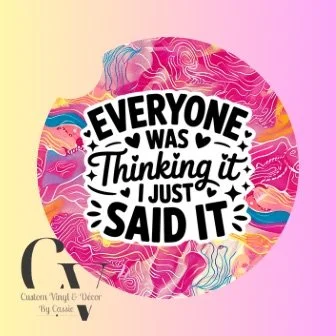 I Just Said It Car Coaster Set