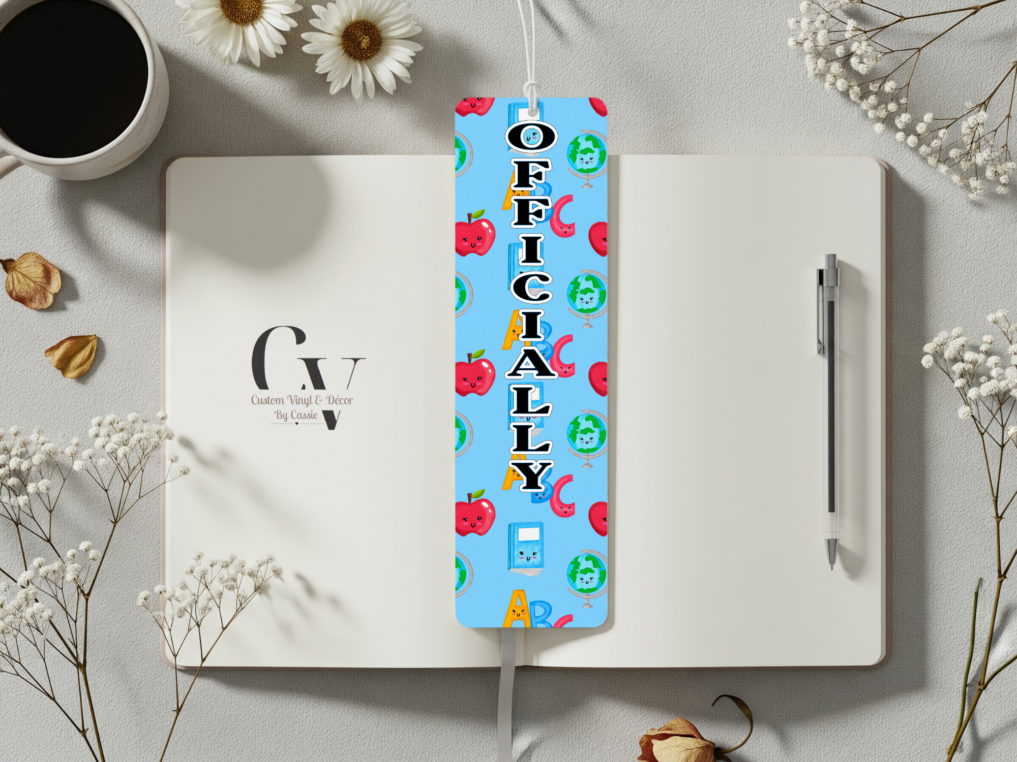 Blue Officially Bookmark