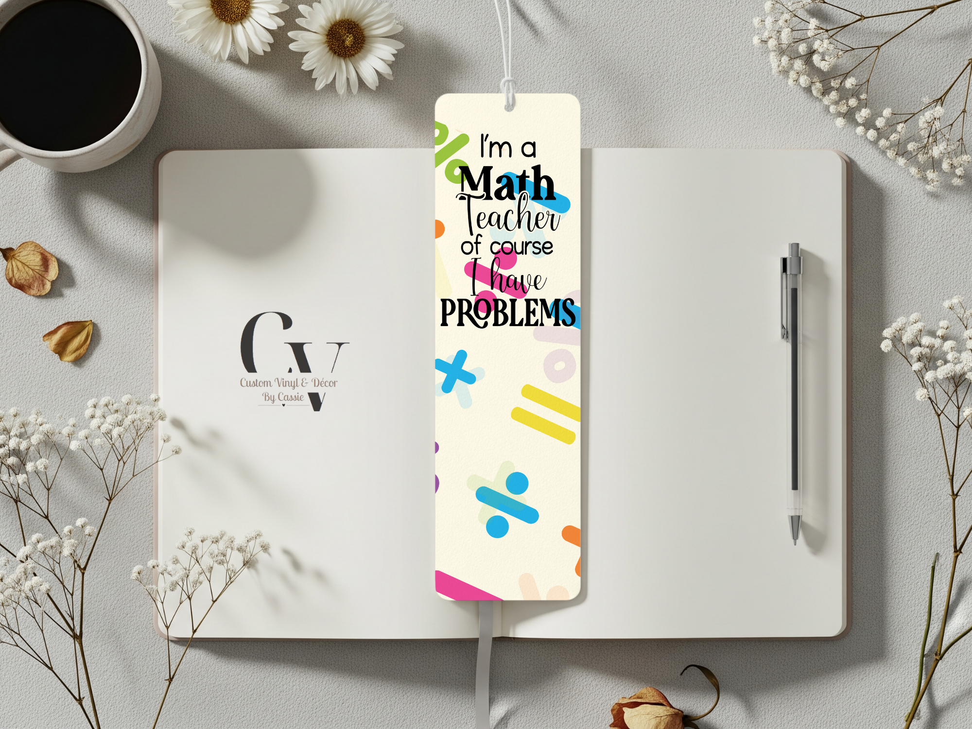 Math Problems Bookmark