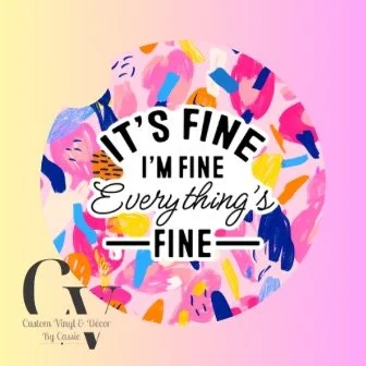 It's Fine Car Coaster Set