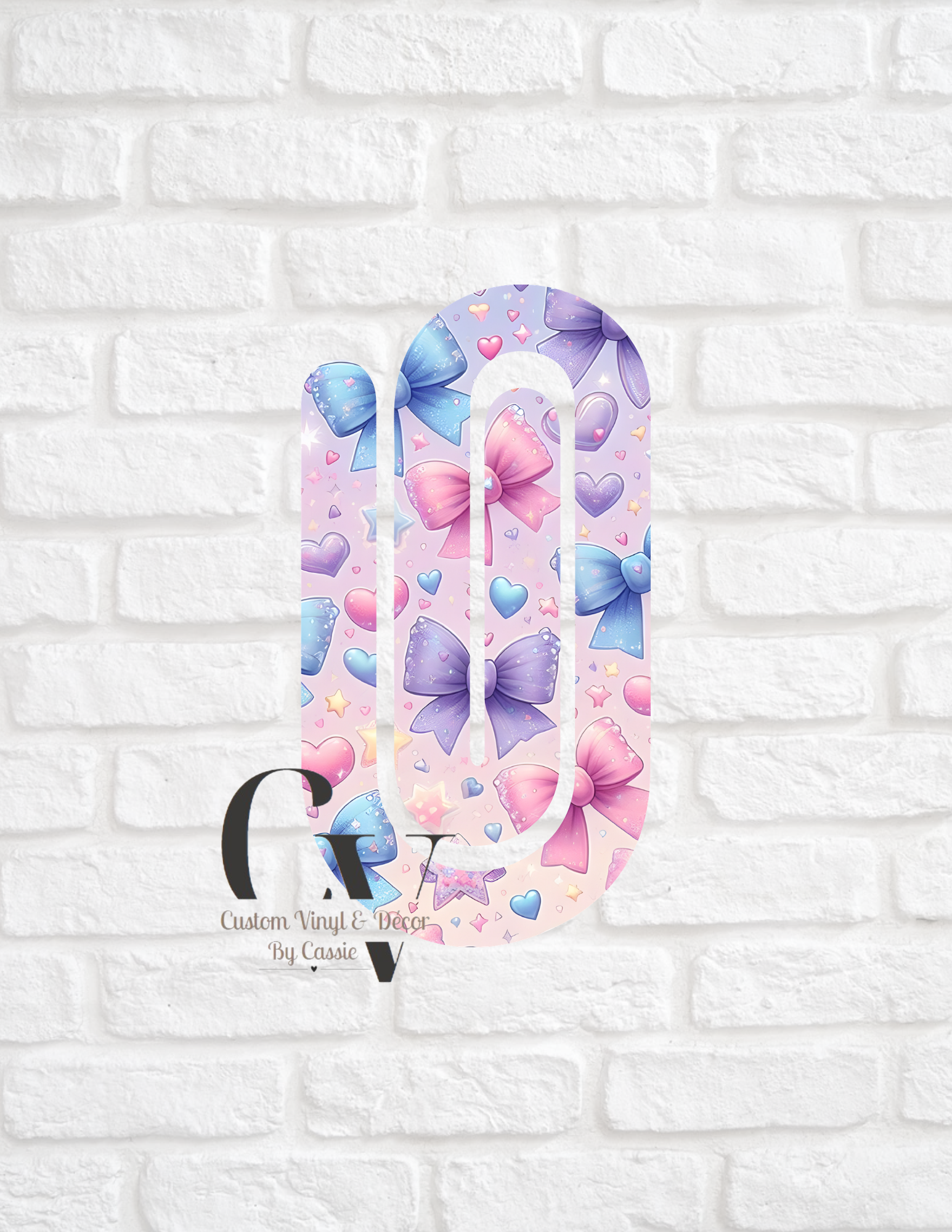 Cutesy Bow Paperclip Bookmark