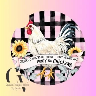 Money For Chickens Car Coaster Set
