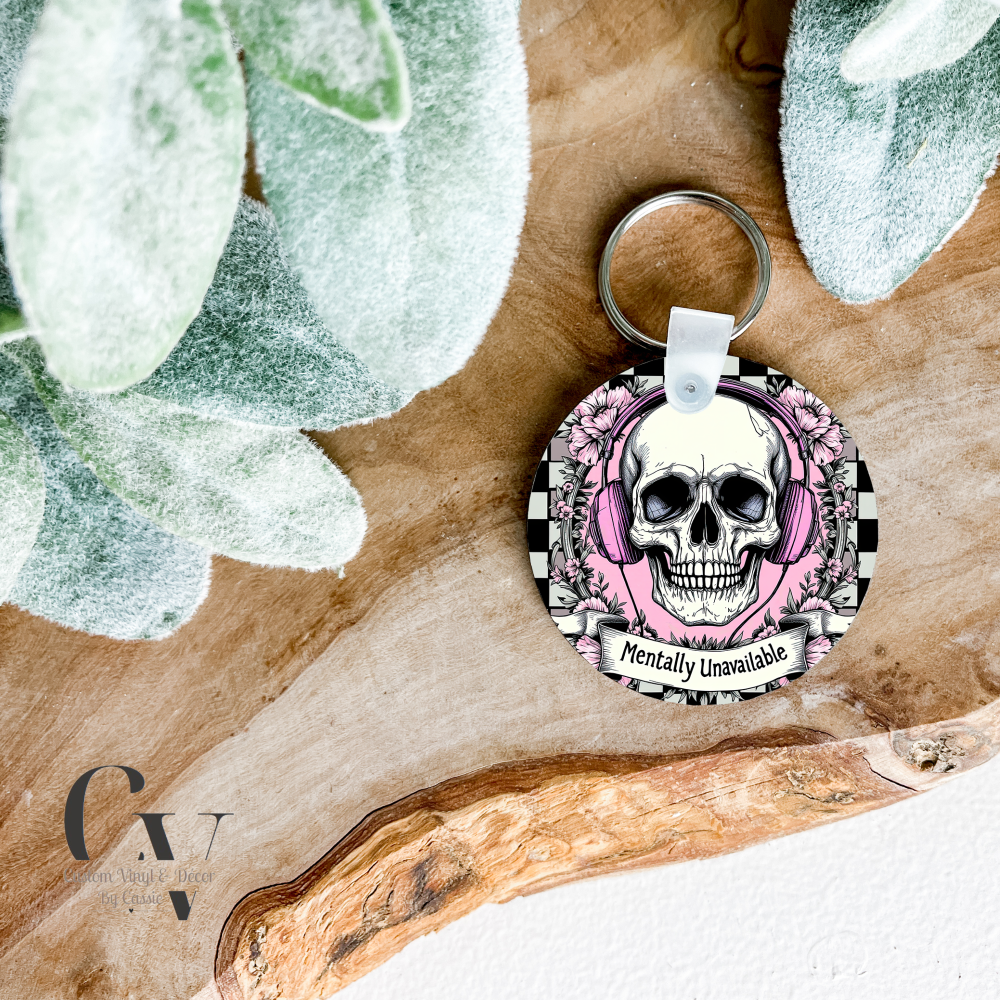 Mentally Unavailable Keychain