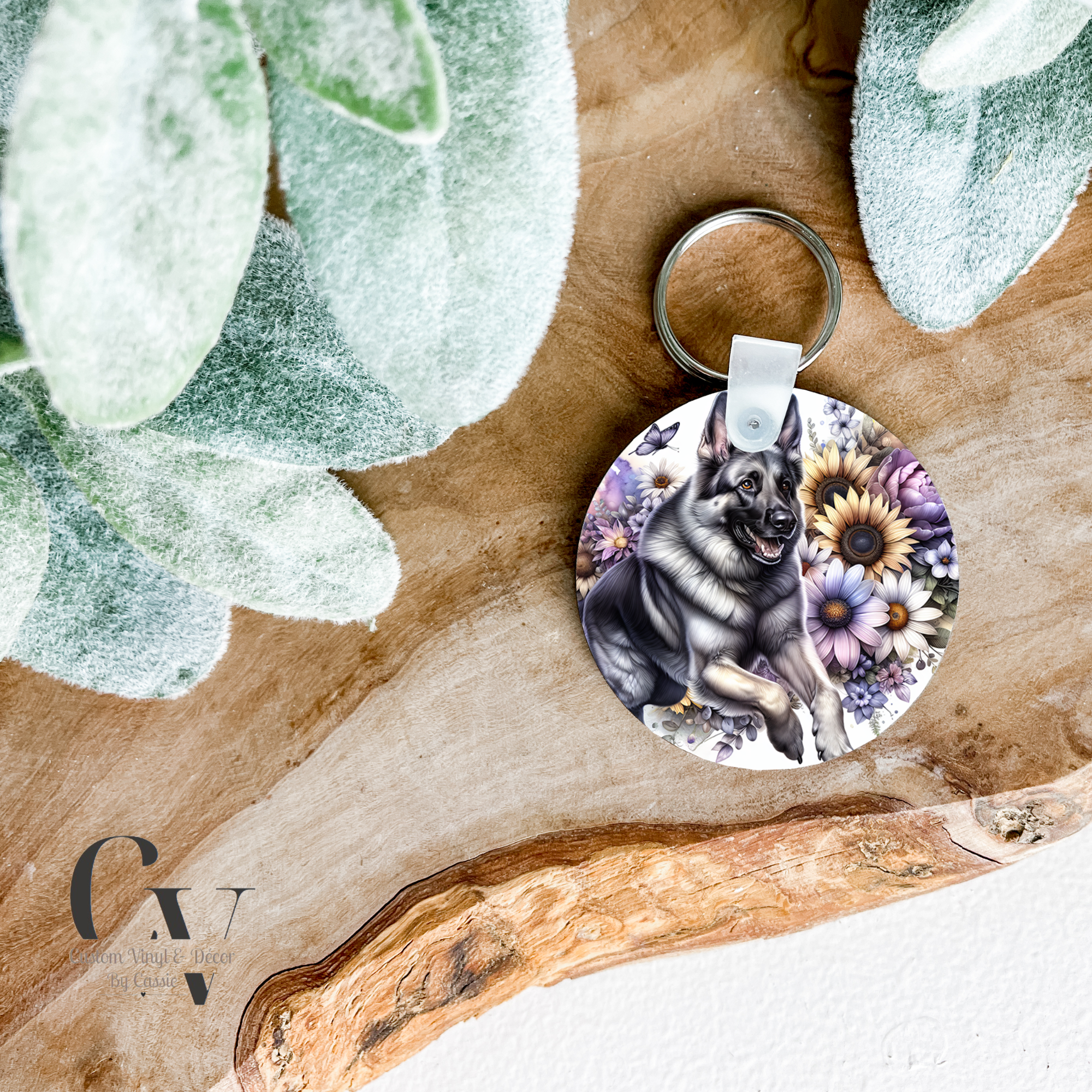 German Shepard Keychain