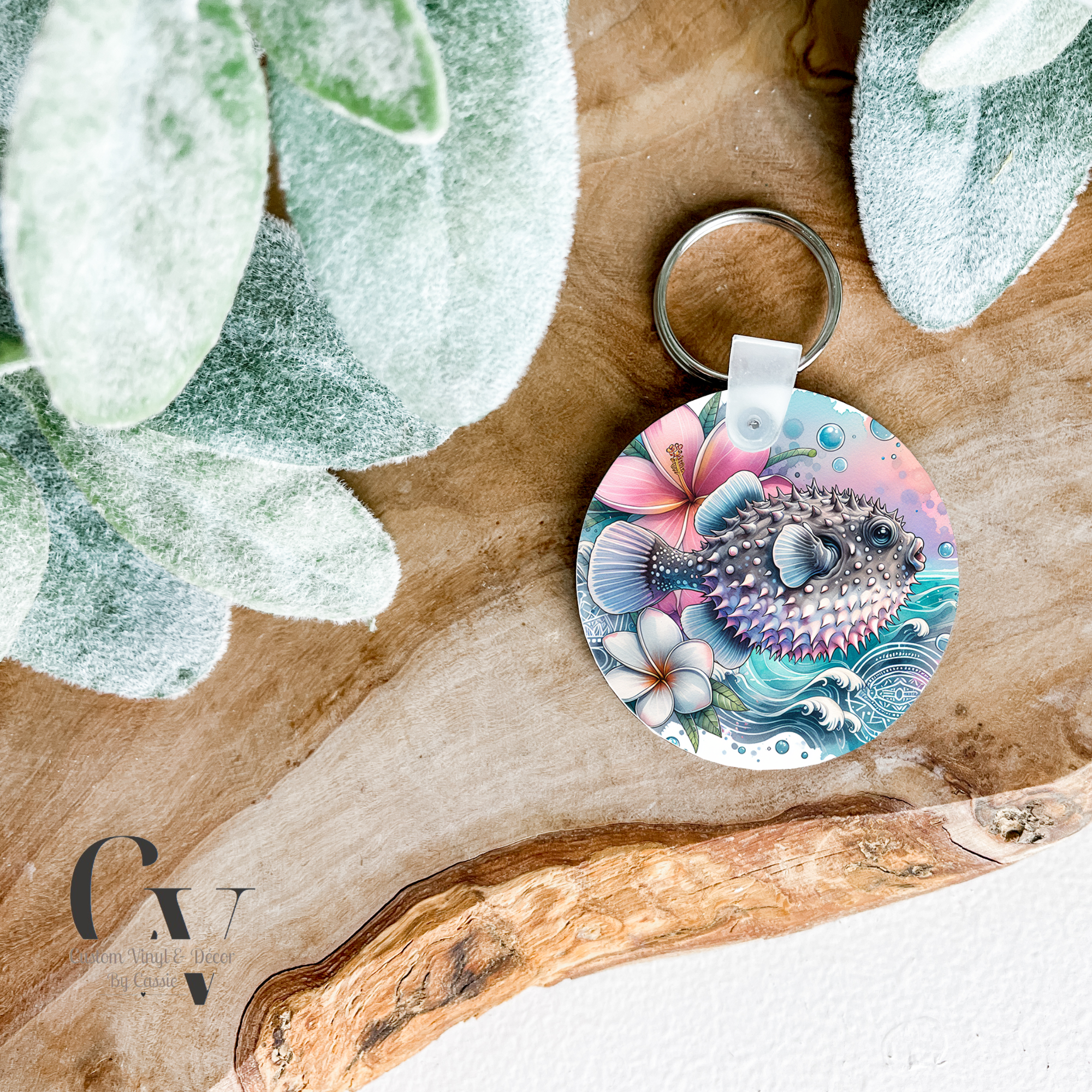 Puffer Fish Keychain