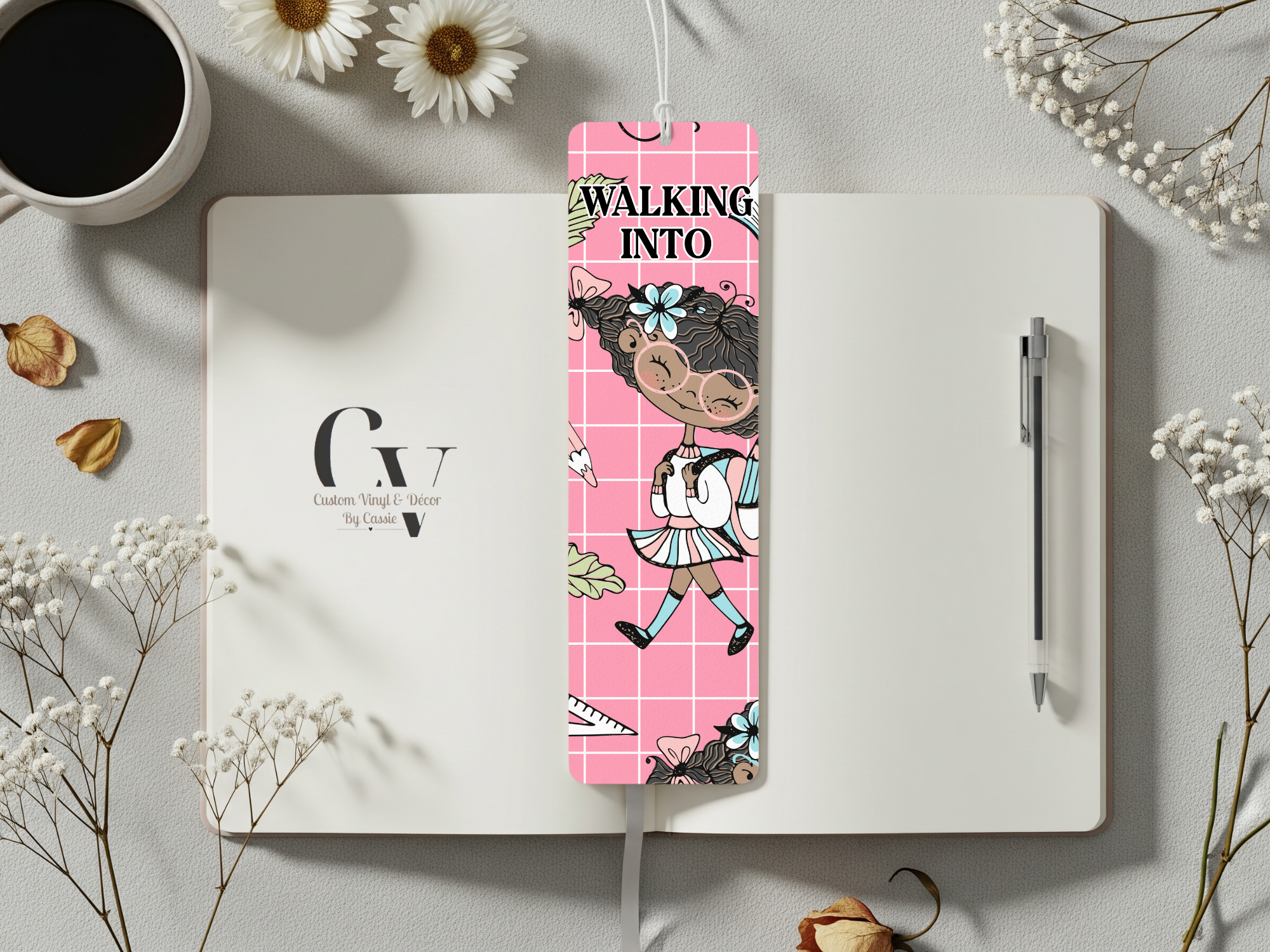 Walking Into Pink Bookmark