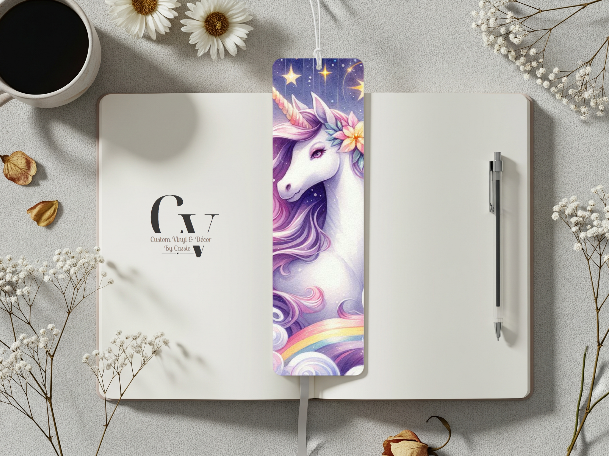 Starry Unicorn Bookmark