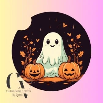 Halloween Ghost Car Coaster Set