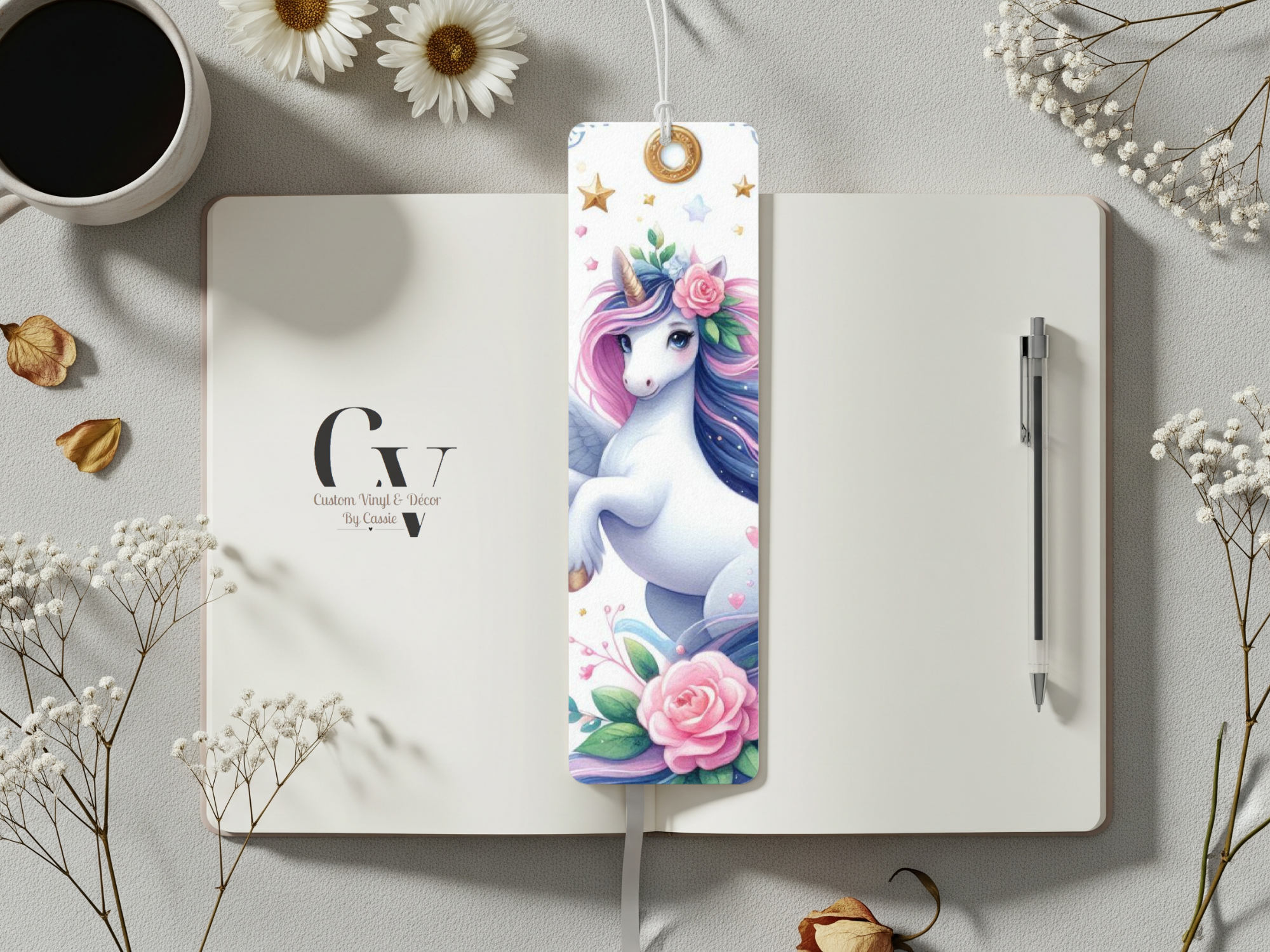 Unicorn Heart Bookmark