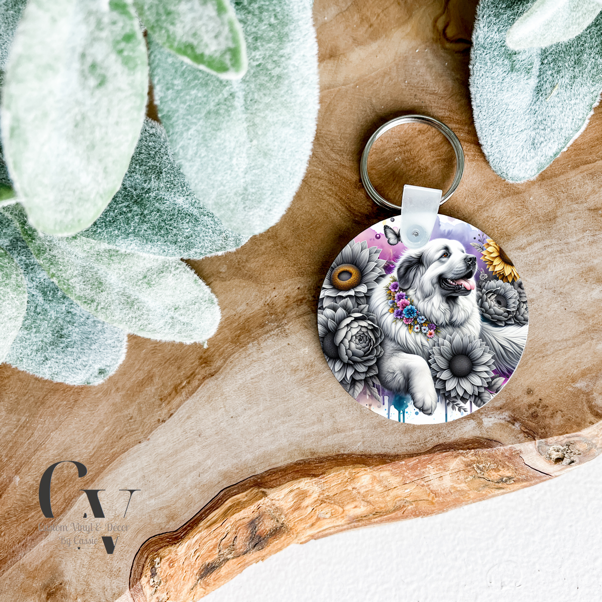 Great Pyrenees Keychain