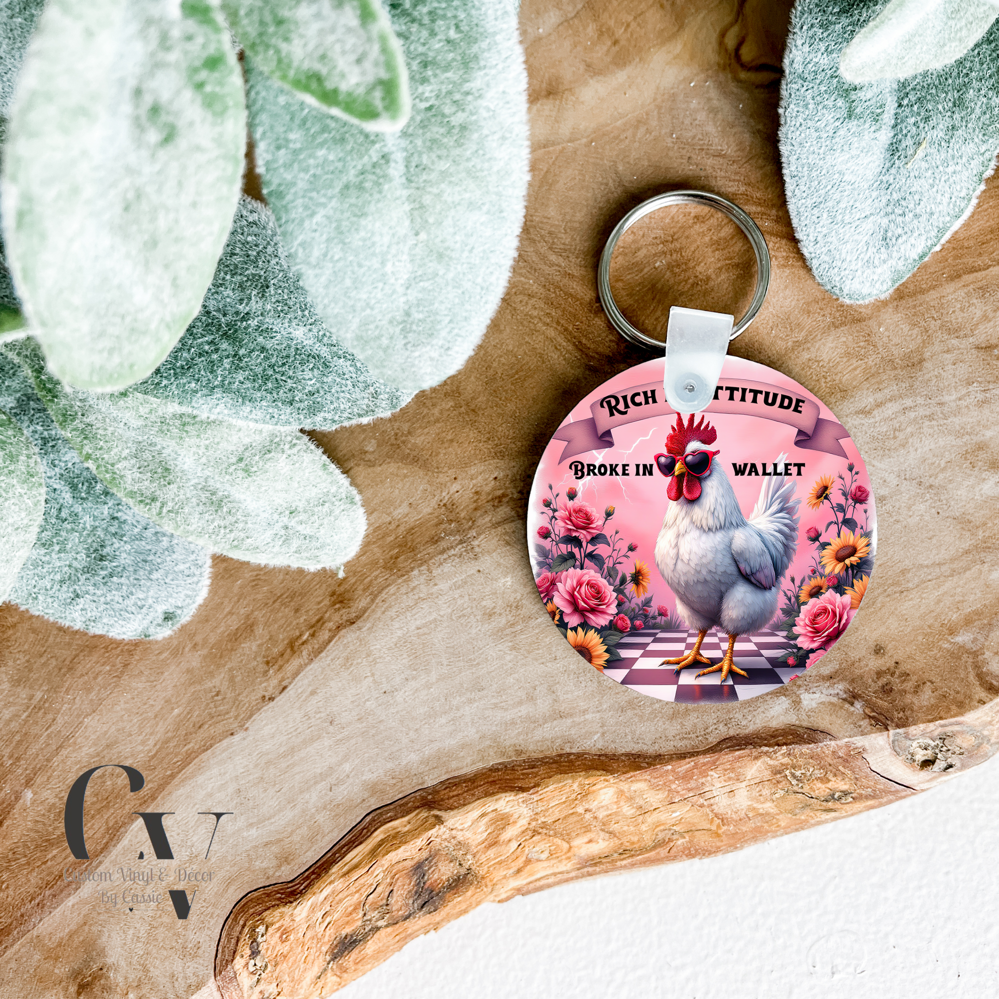 Rich Attitude Keychain